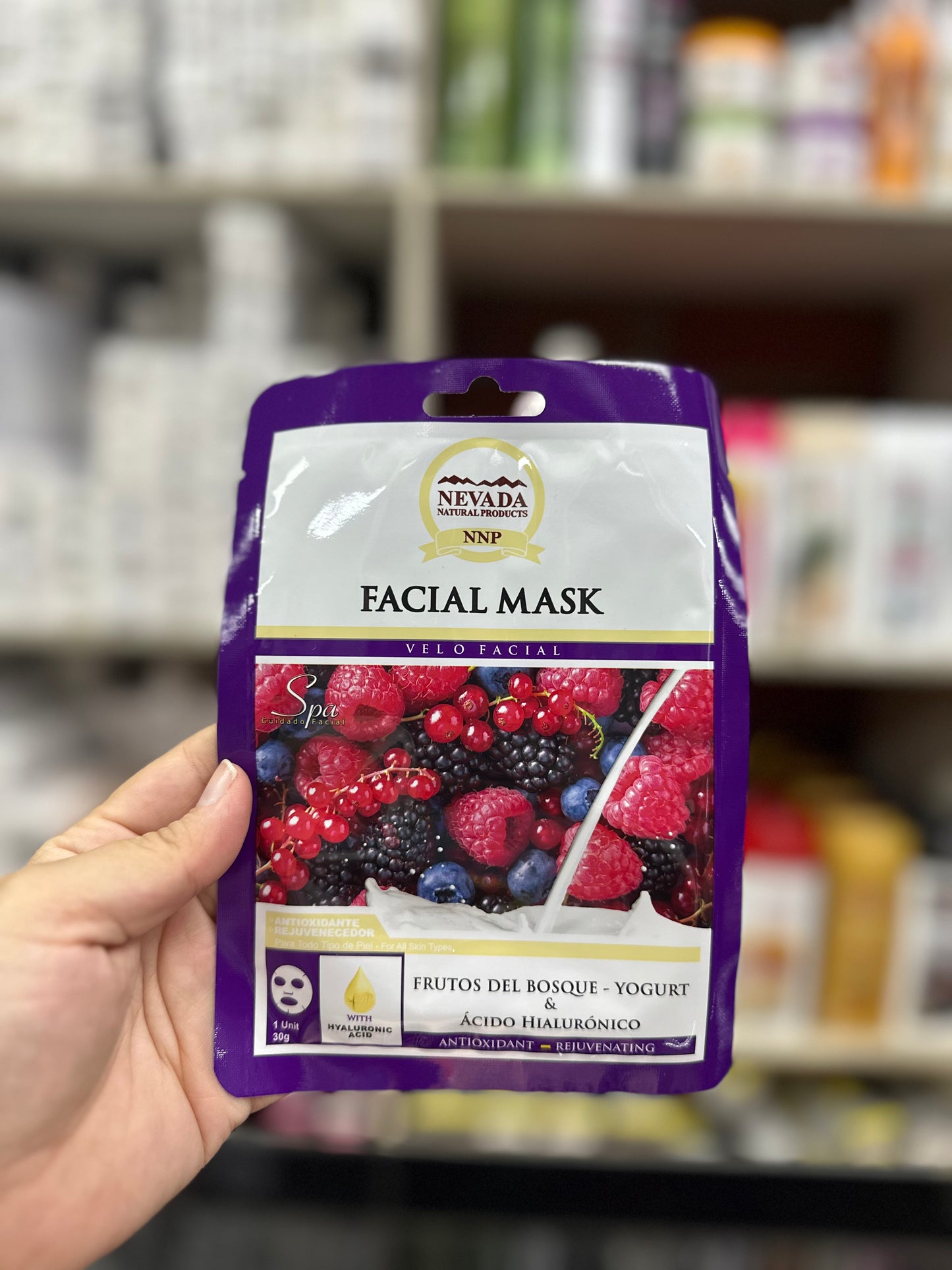 Mascarilla velo facial nevada