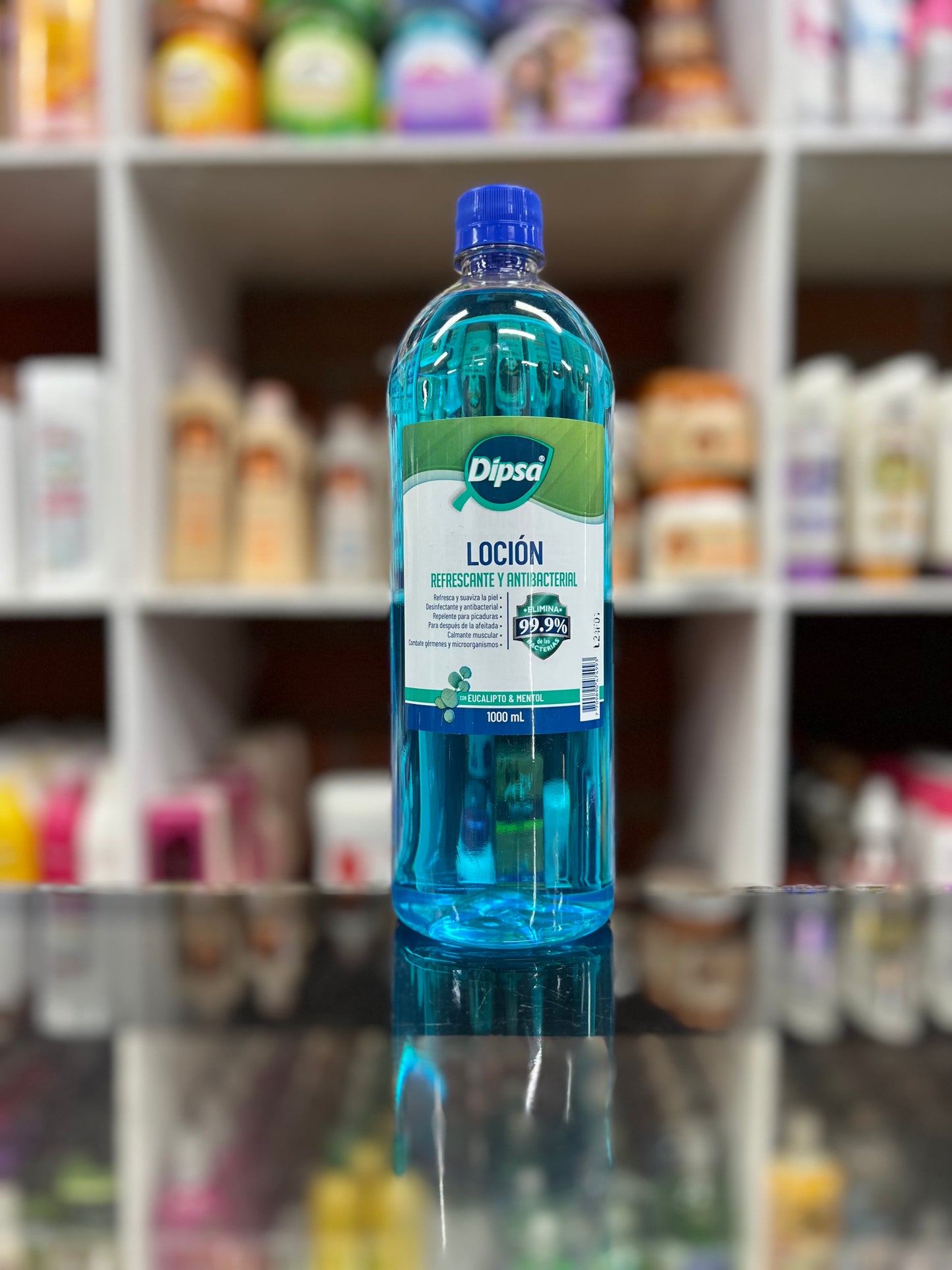 Loción dipsa refrescante y antibacterial
