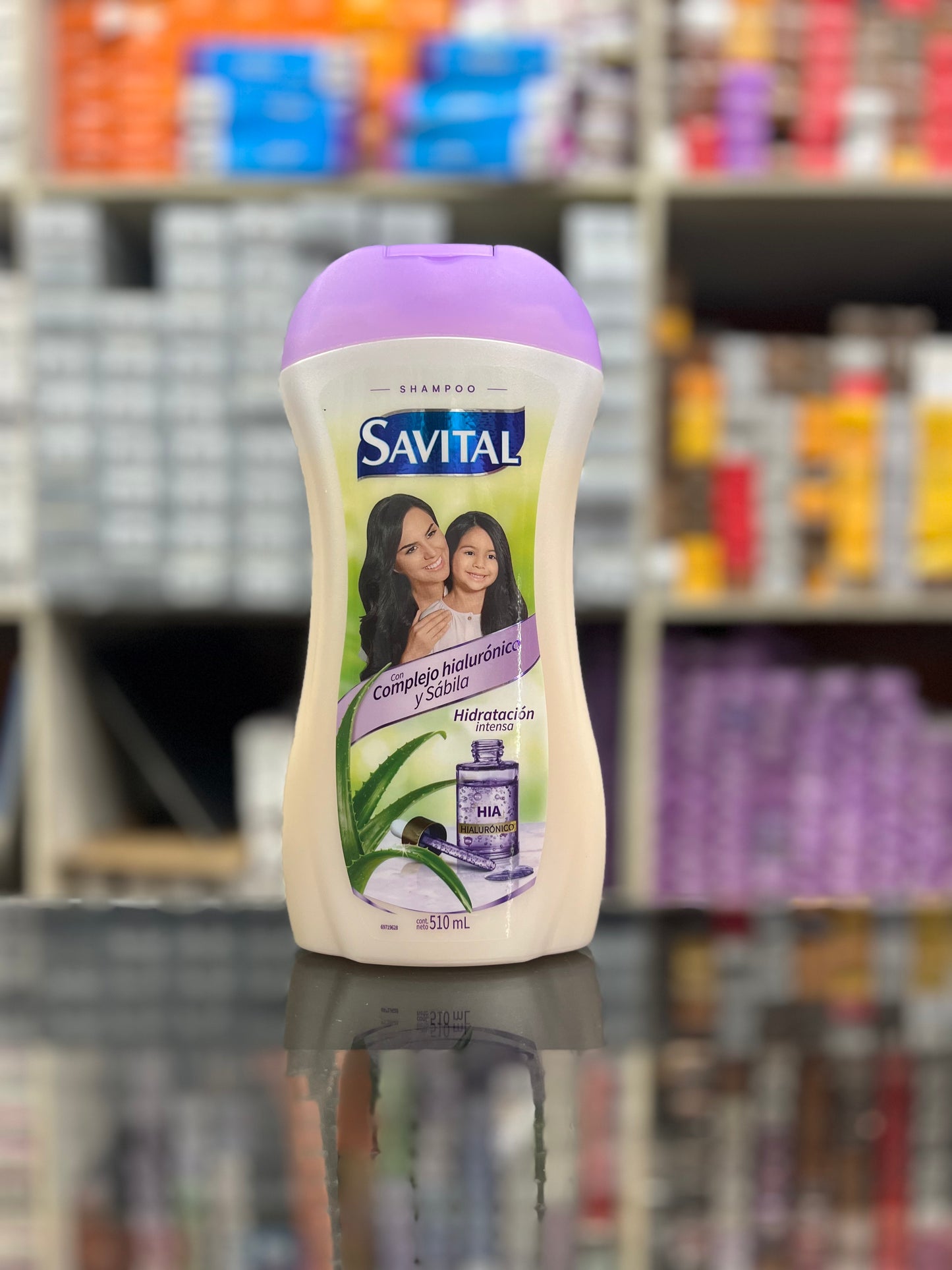 Shampoo complejo hialuronico y sábila savital