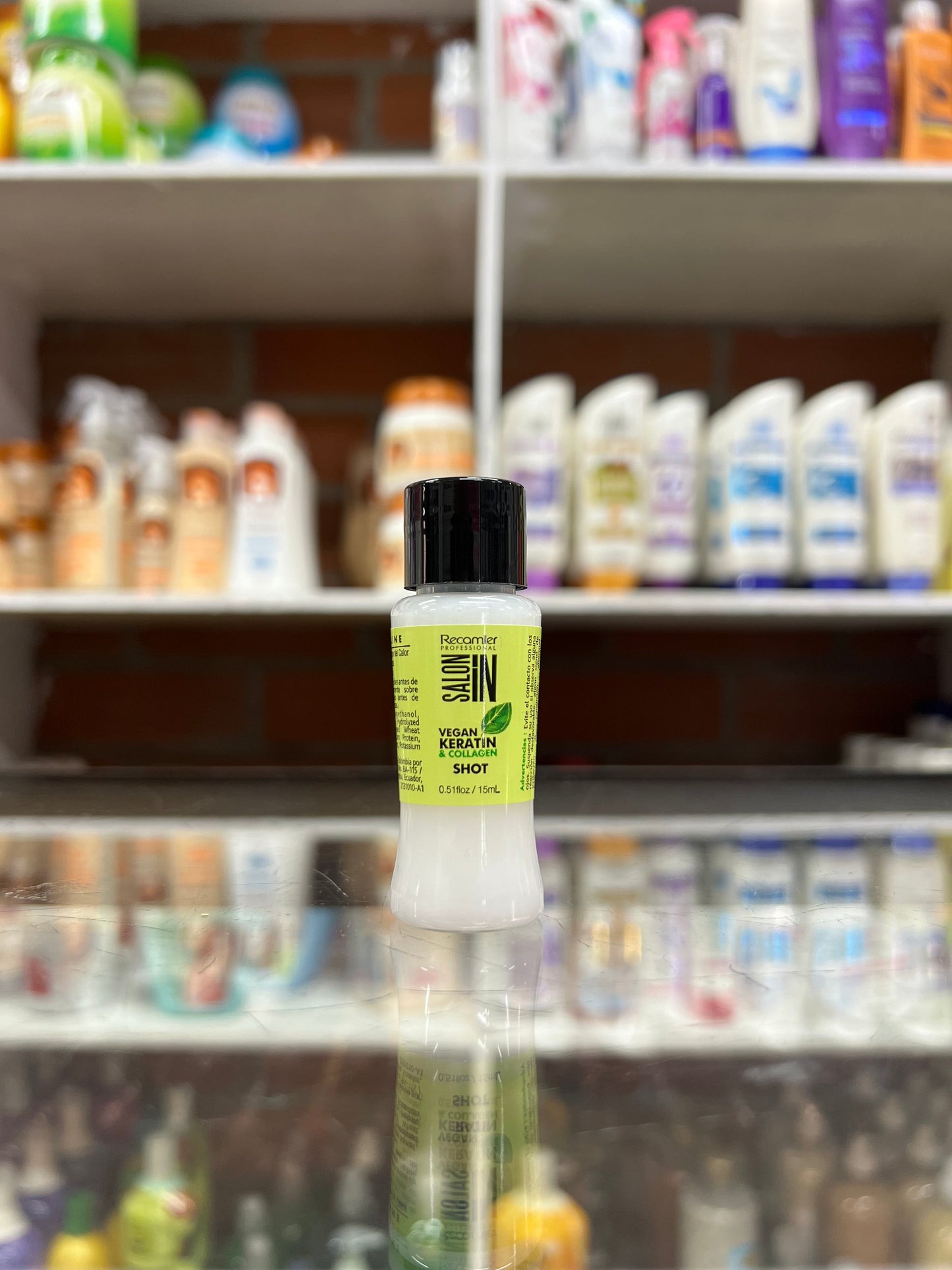 Ampolleta recamier shot vegan keratin y collagen