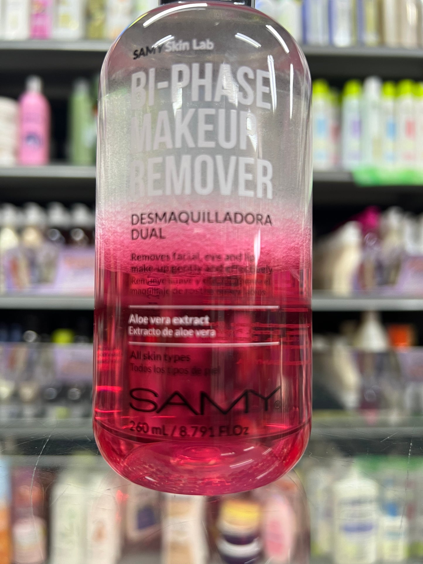 Desmaquilladora dual bi phase makeup remover