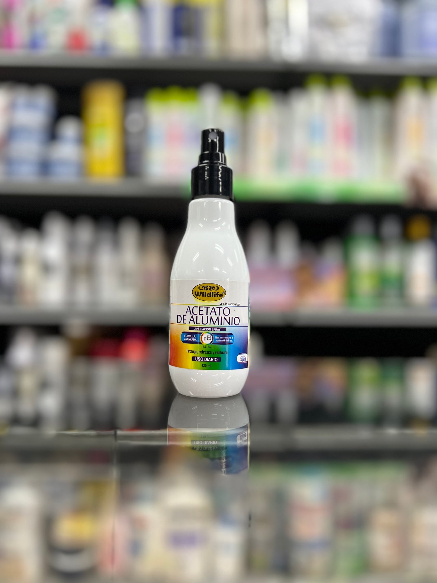 Locion corporal acetato de aluminio spray