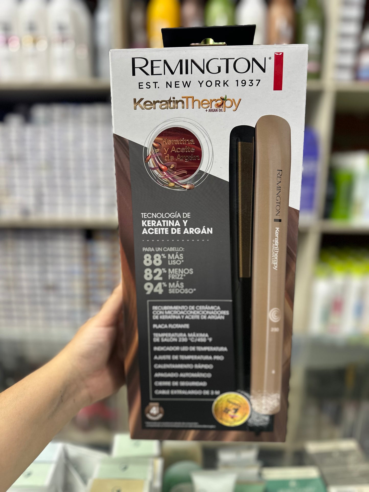 Plancha keratintherapy remington