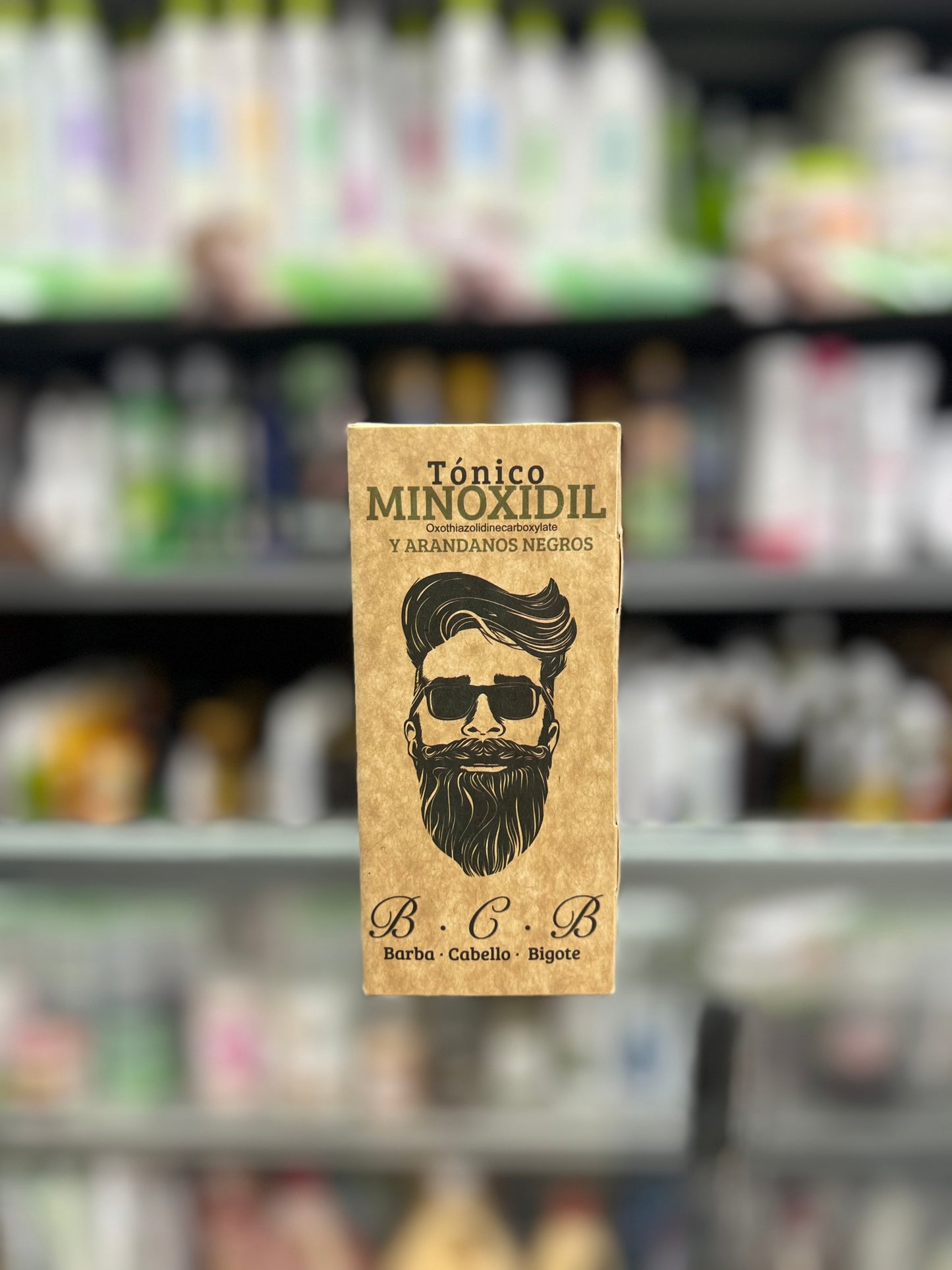 Tónico con minoxidil y arándonos negros