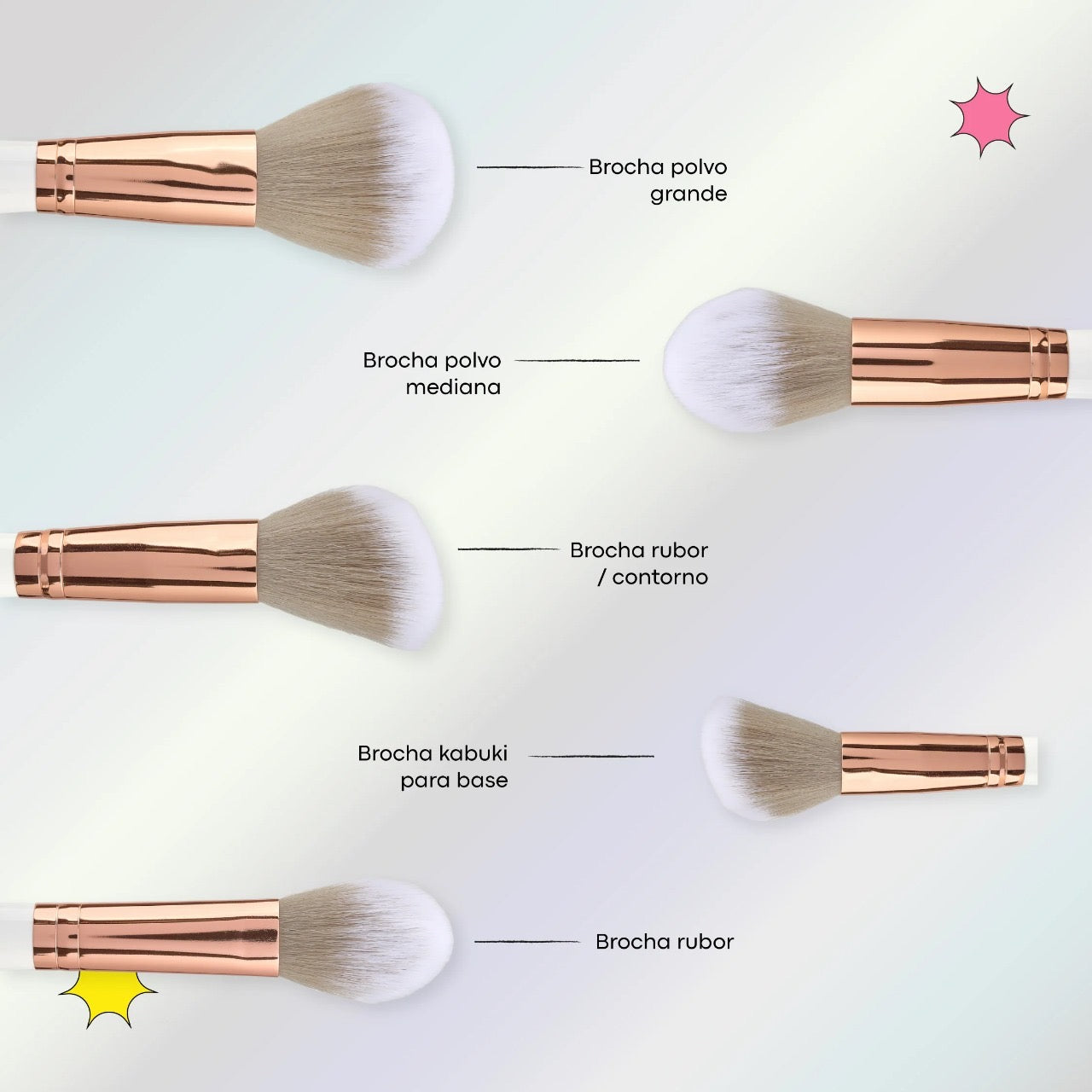 Kit de brochas x30 stone Lula