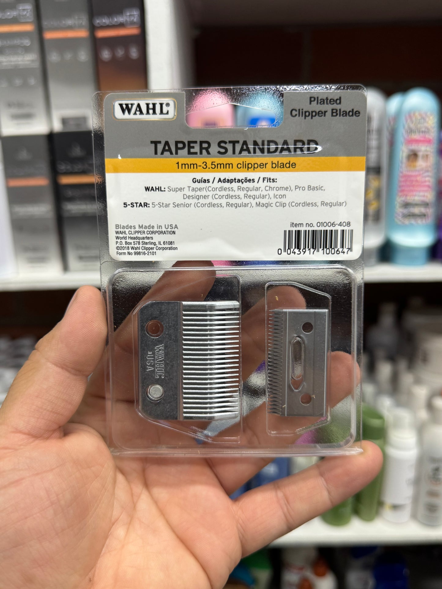 Cuchilla repuesto en acero inoxidable wahl