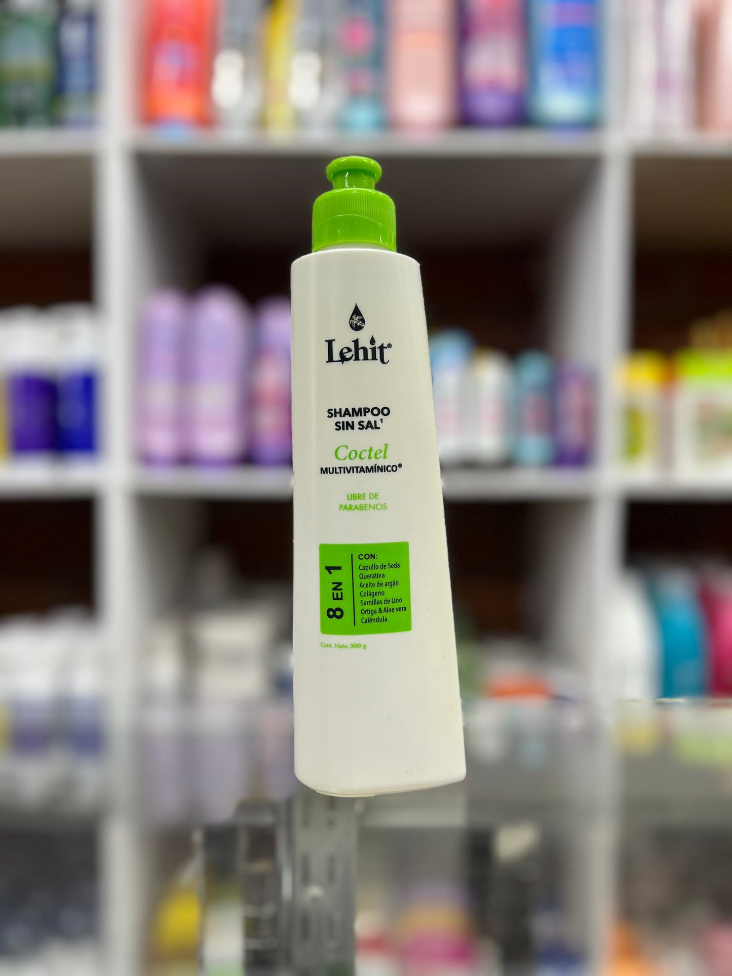 Shampoo sin sal lehit cóctel multivitaminico 8 en 1