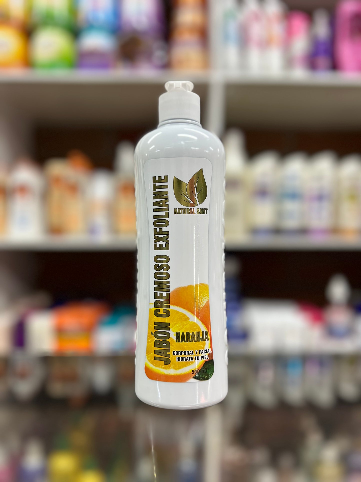 Jabón cremoso exfoliante de naranja natural sant