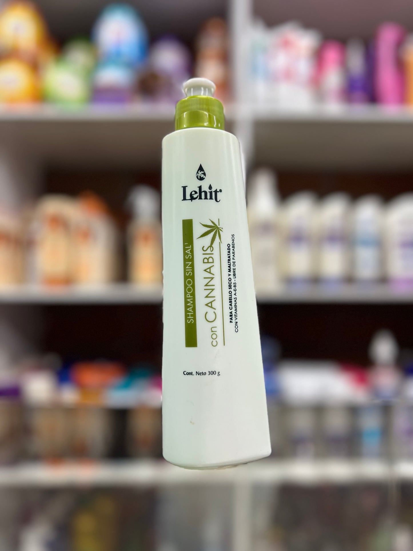 Shampoo sin sal con cannabis lehit