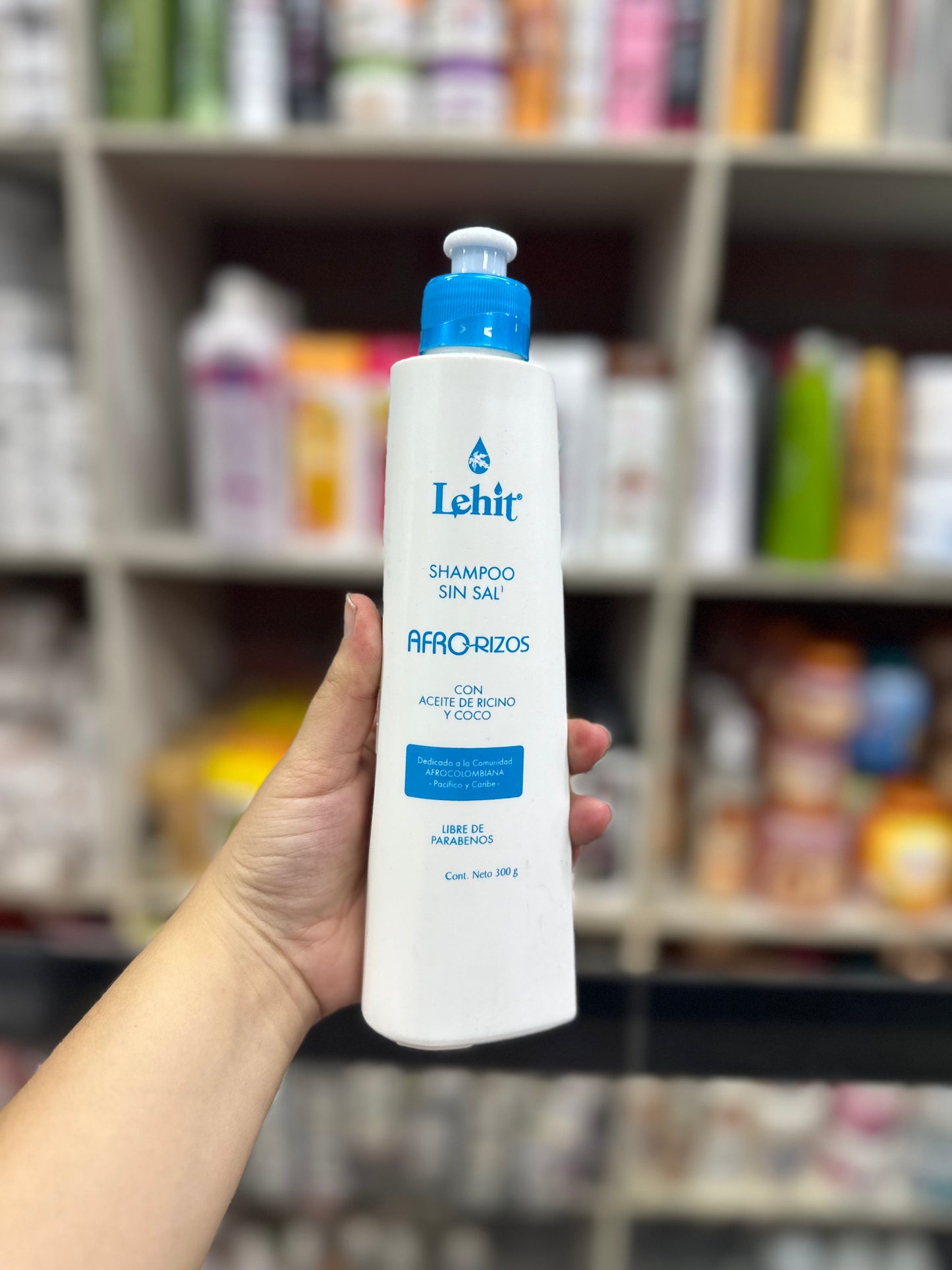 Shampoo sin sal  afro rizos lehit