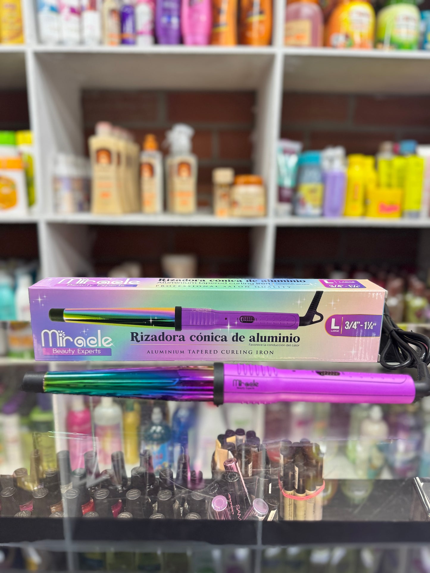 Pinza rizadora cónica de aluminio