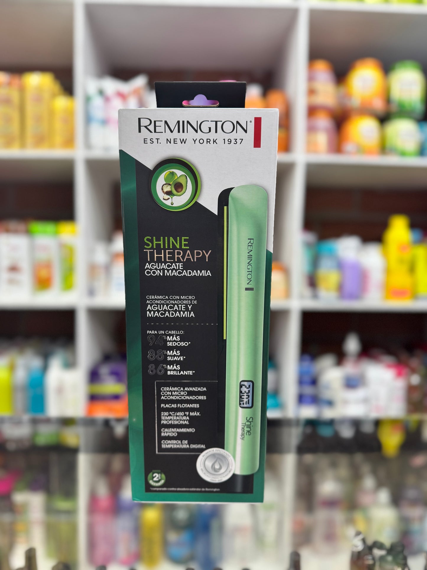 Plancha remington shine therapy aguacate macadamia