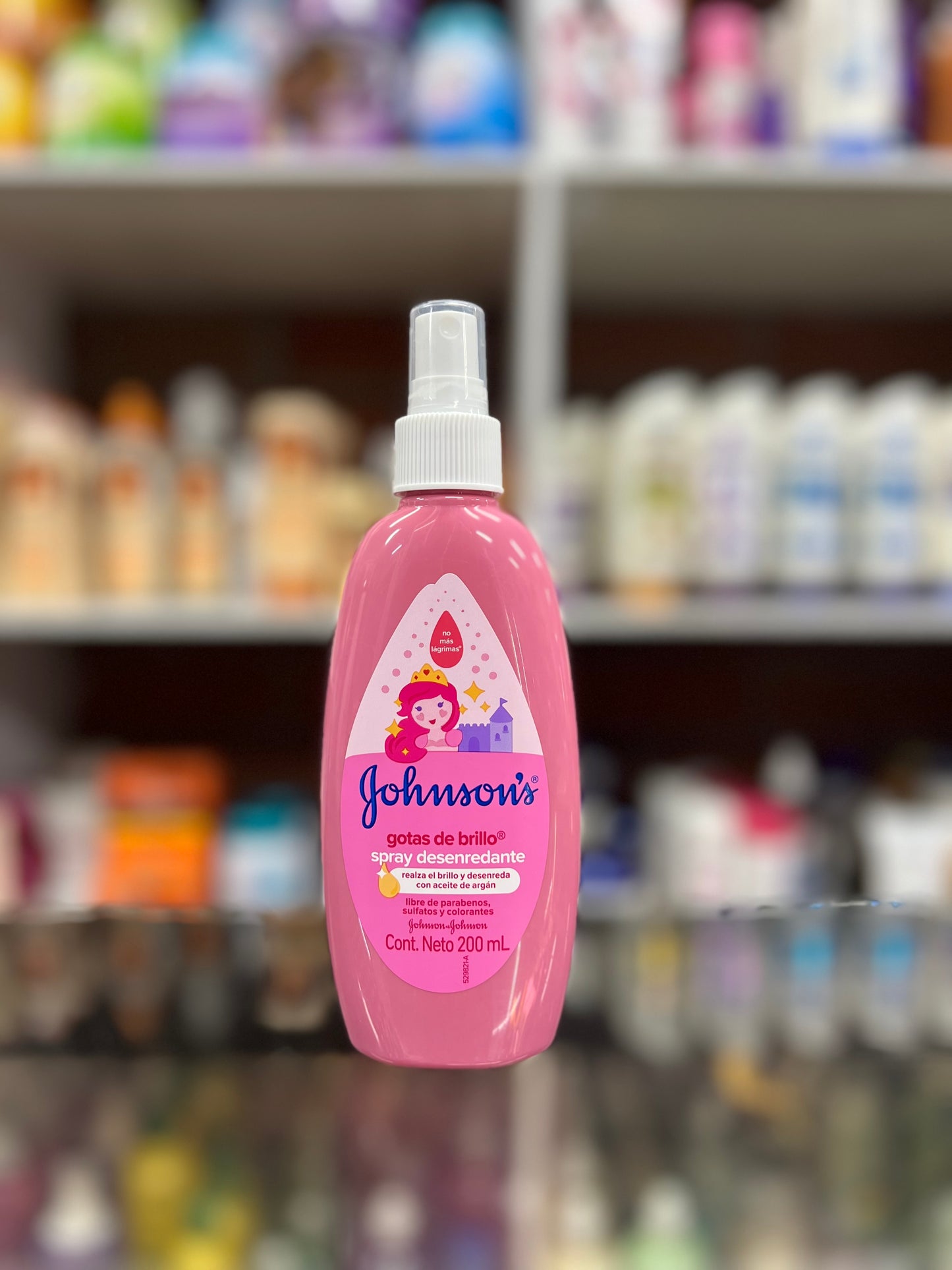 Spray desenredante gotas de brillo johnsons y johnsons