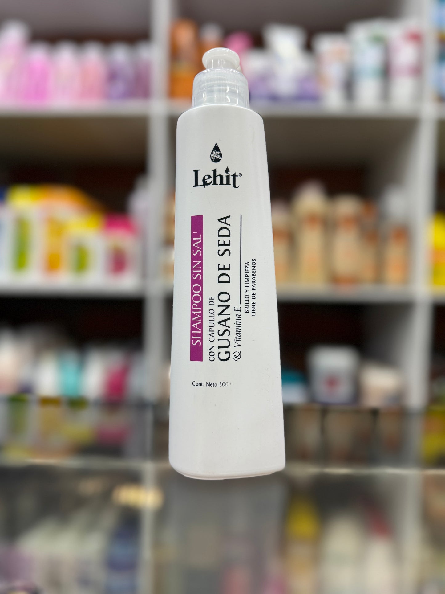 Shampoo sin sal lehit gusano de seda