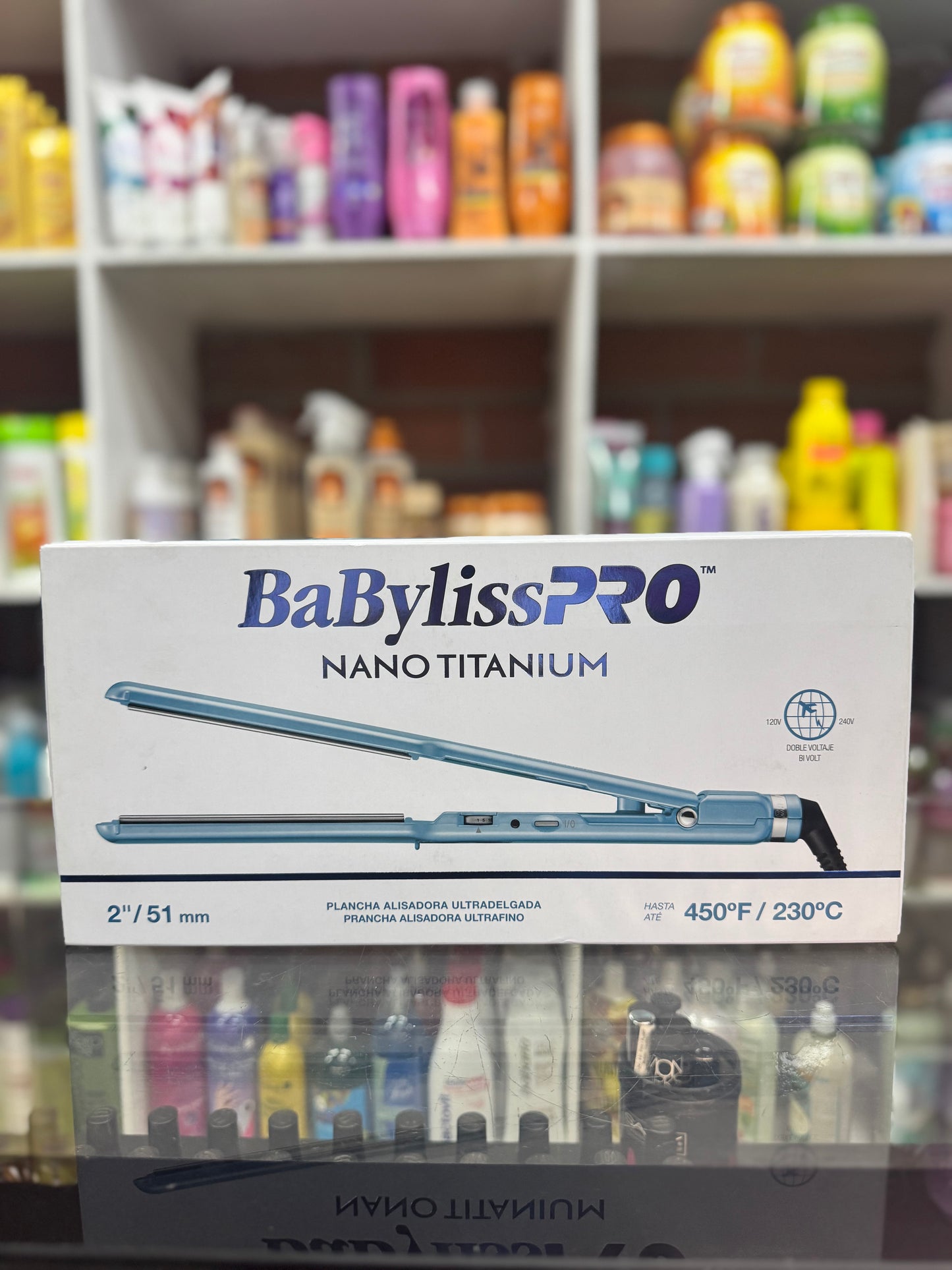 Plancha BaBylissPRO Nano Titanium 2” (51 mm) – Alisadora Ultrafina Profesional