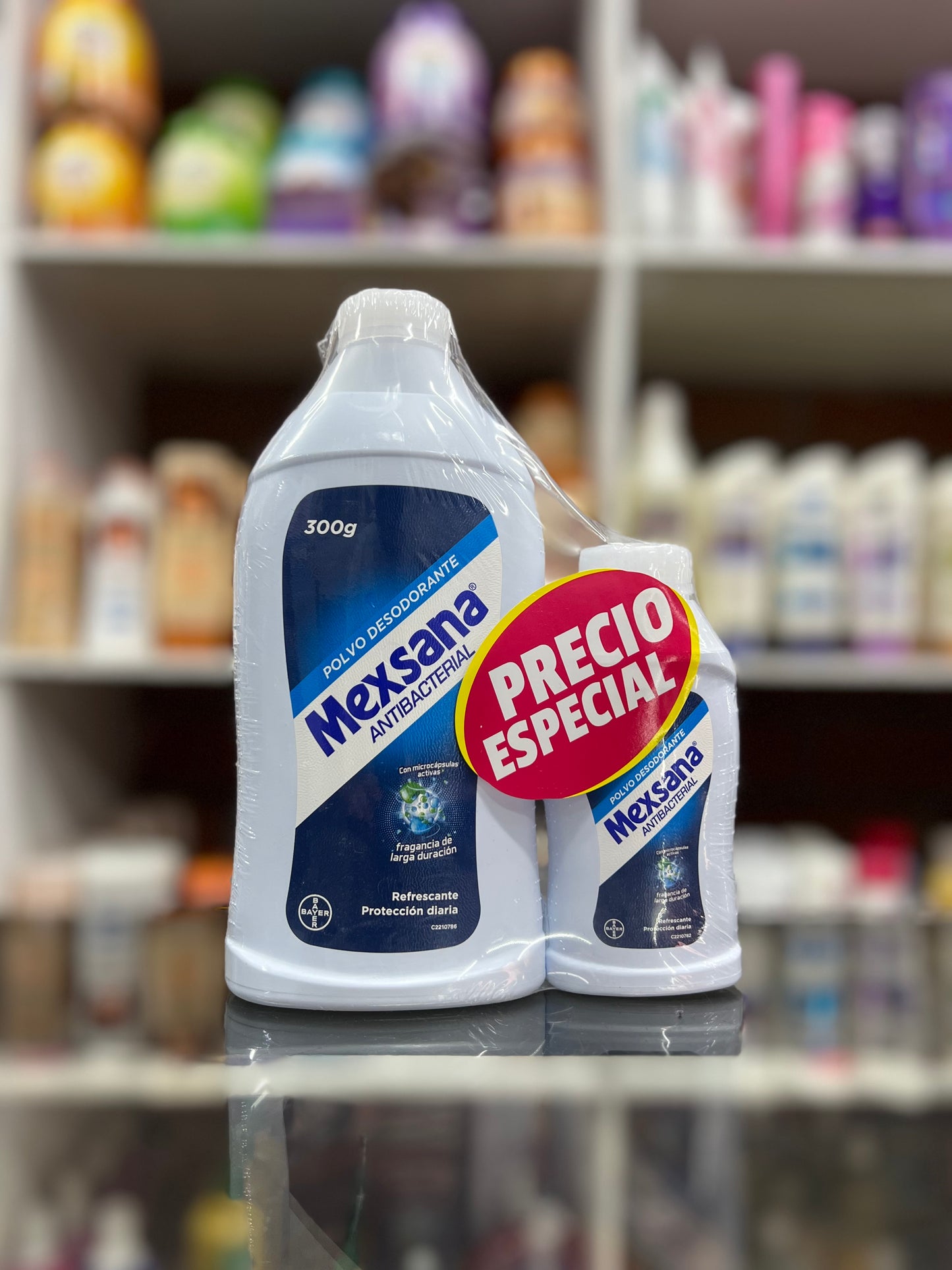 Talco polvo desodorante mexsana anti bacterias