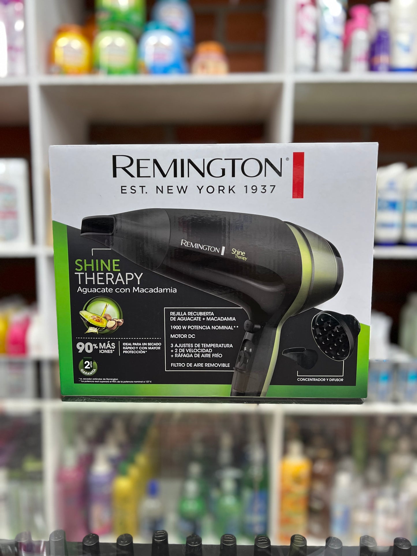 Secador shine therapy aguacate con macadamia remington