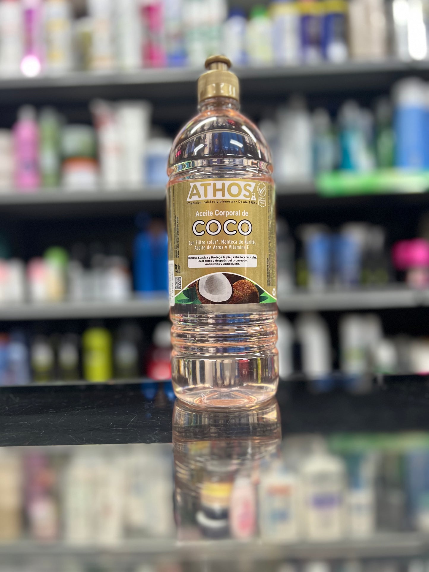 Aceite corporal de coco athos