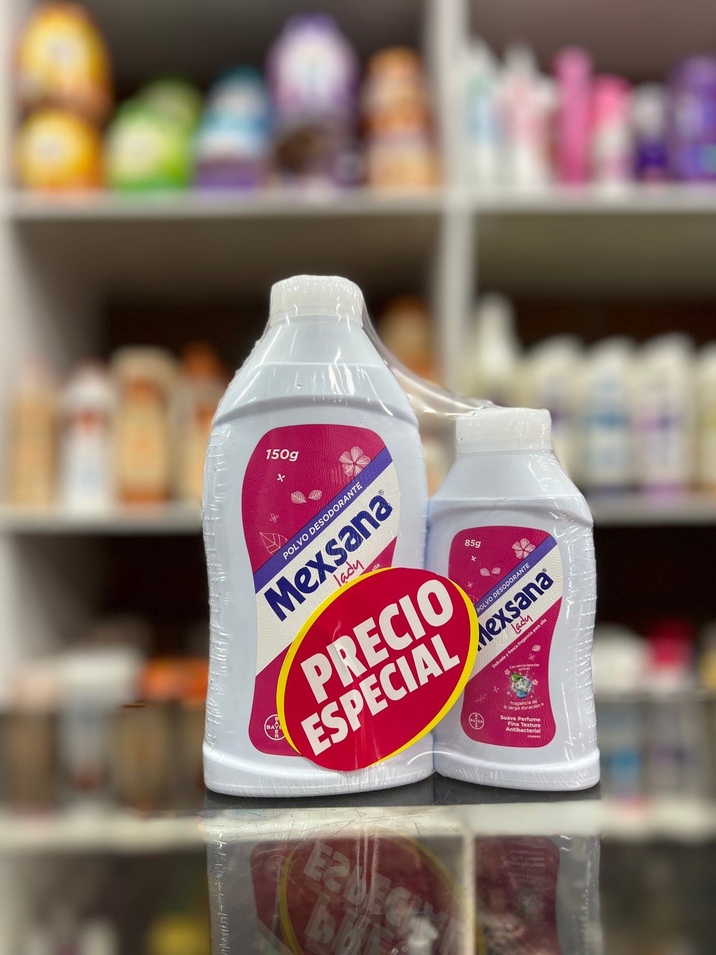 Lady mexsana polvo desodorante para pies talco
