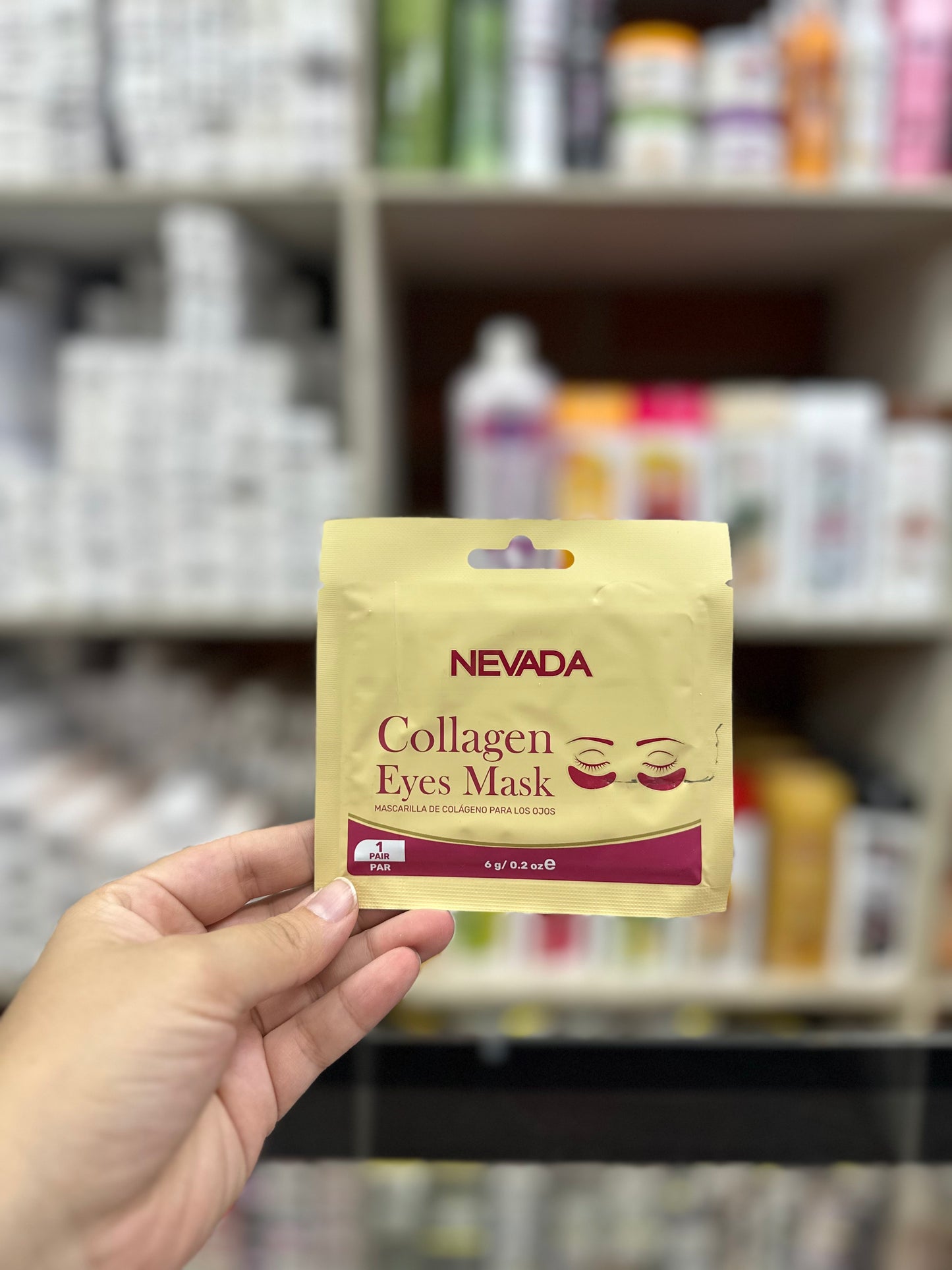 Mascarilla colágeno para ojos nevada