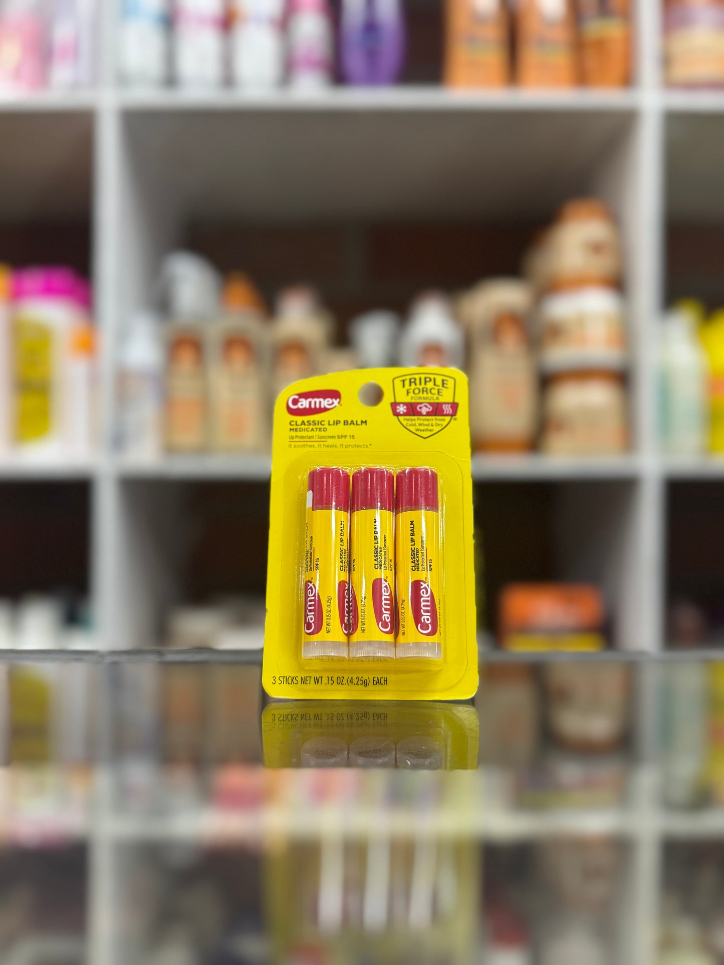 Balsamo labial medicado carmex x3