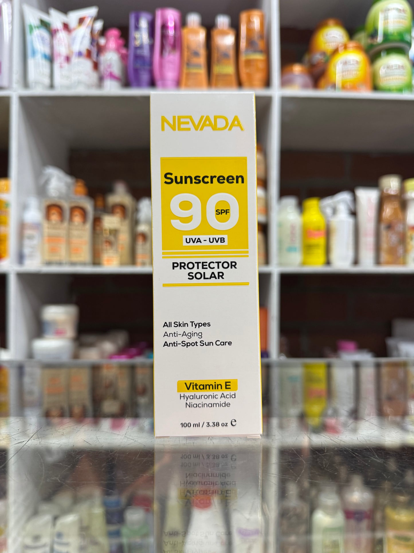 Bloqueador protector solar 90 spf nevada