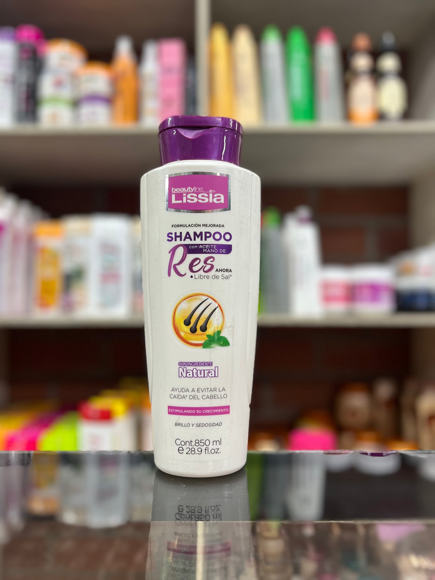 Shampoo con aceite mano de res Lissia