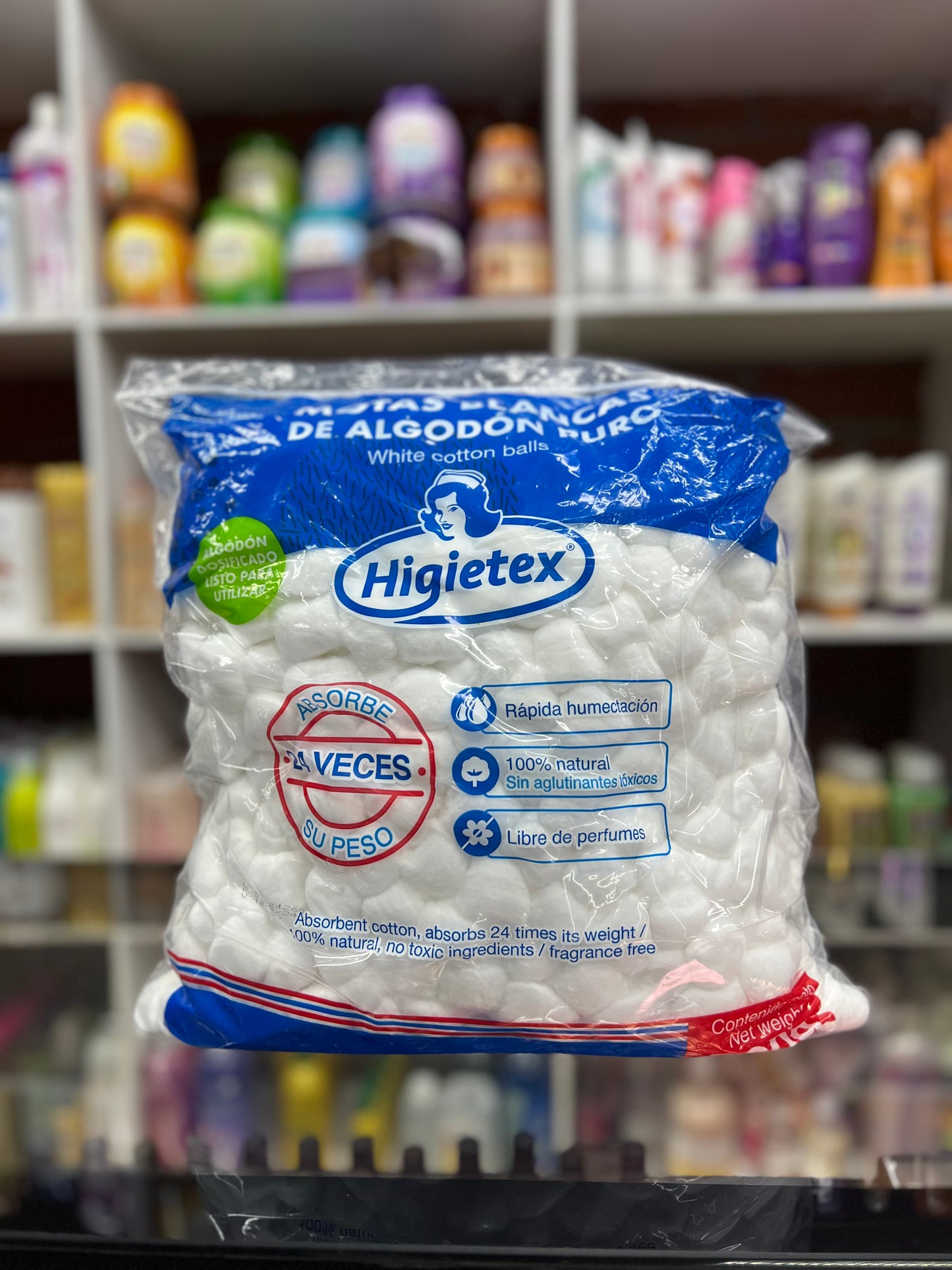 Algodón puro en motas x 500g
