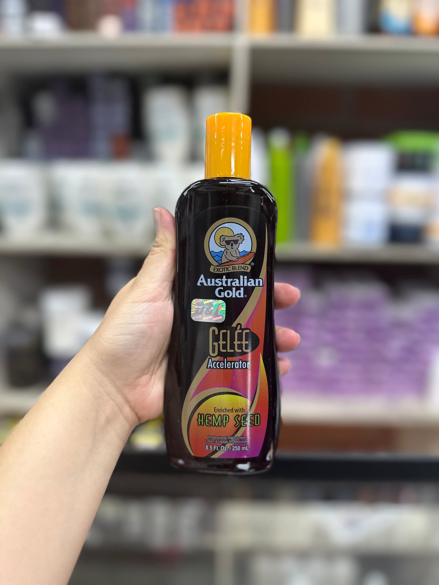 Bronceador australian gold gelee para cámara de bronceo