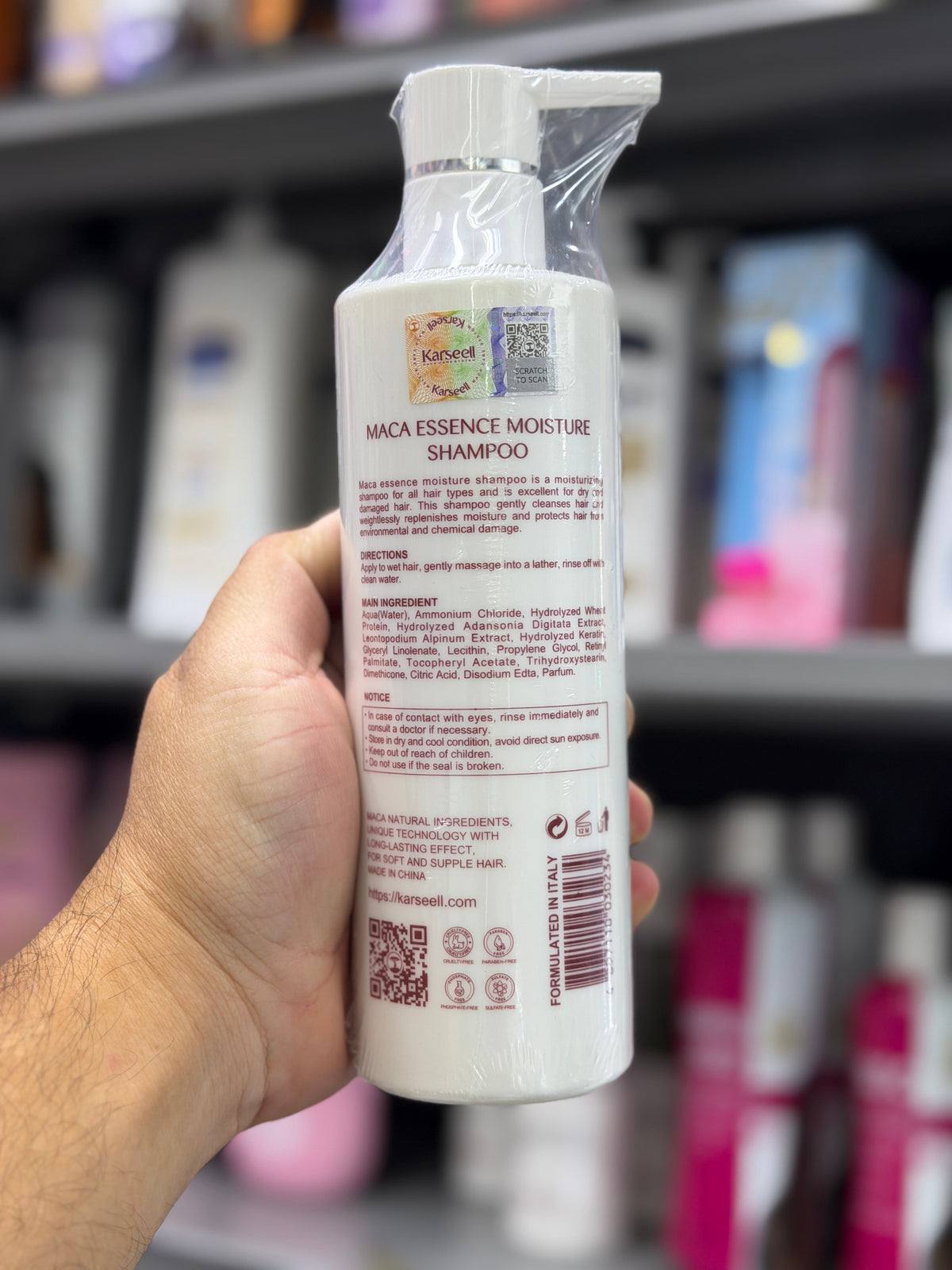 Shampoo Karseell Maca Power Moisture 500 ml