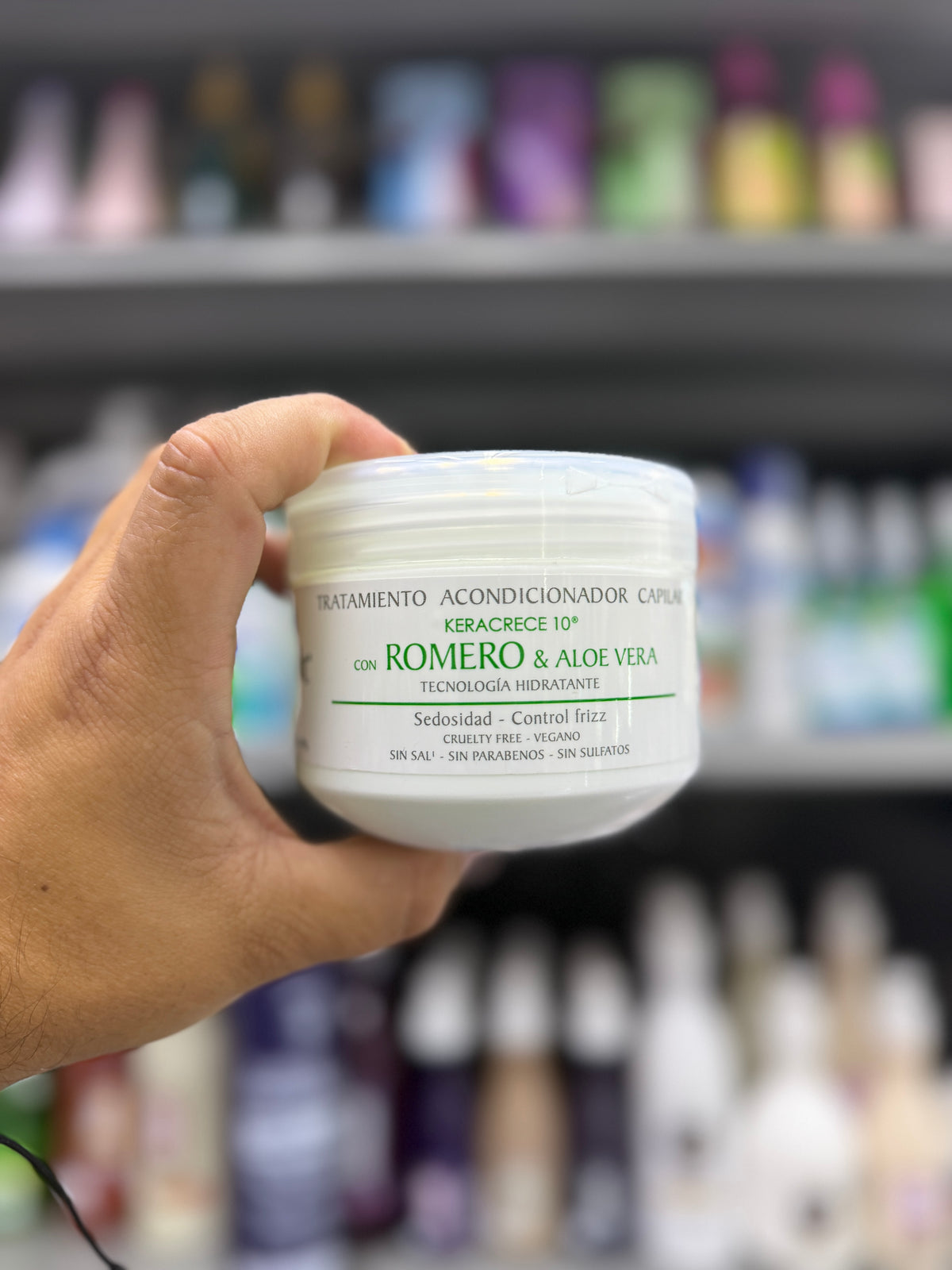 Tratamiento Acondicionador Capilar Keracrece 10° con Romero y Aloe Vera