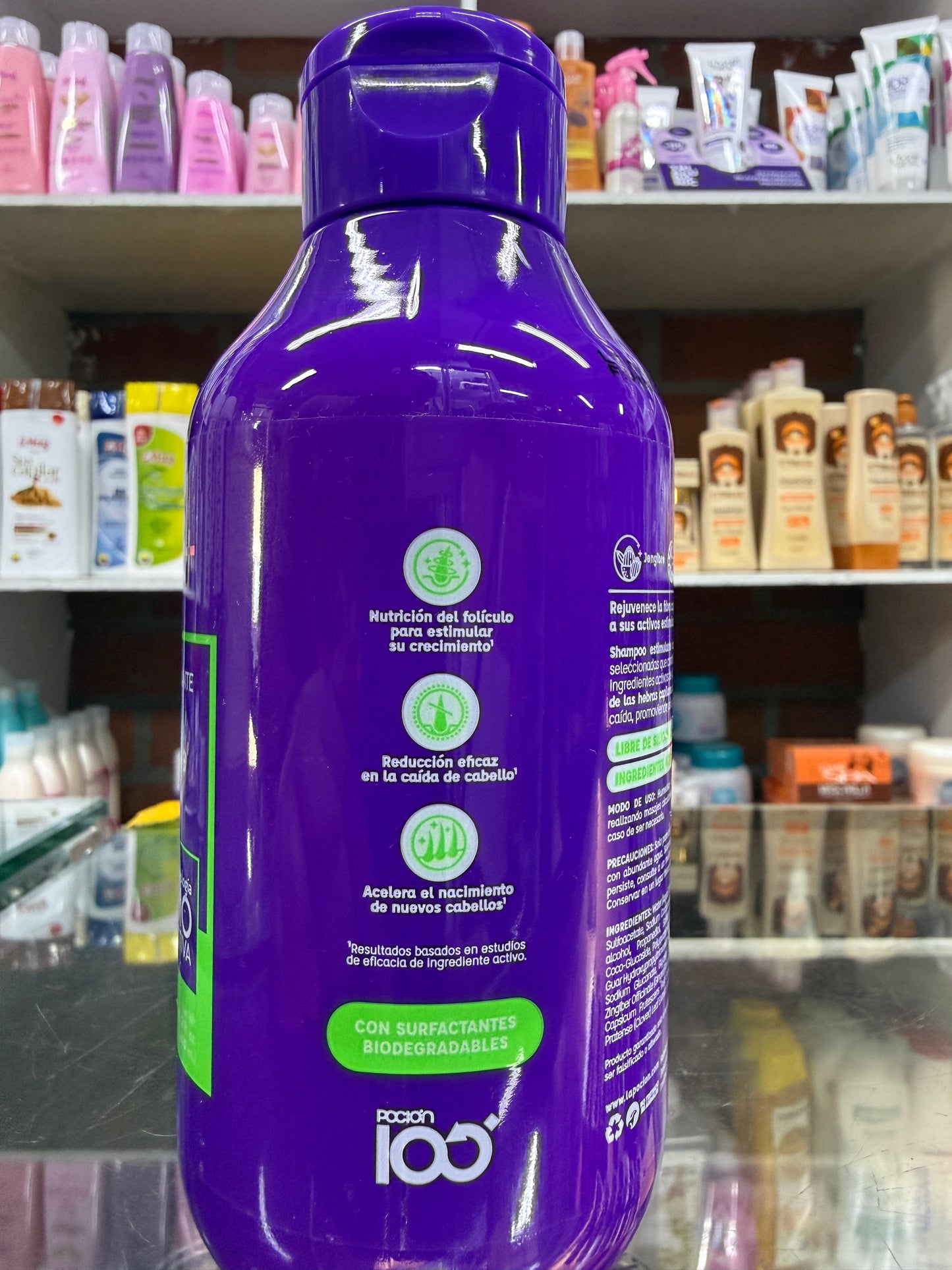 Shampoo estimulante poción crecimiento y control caída