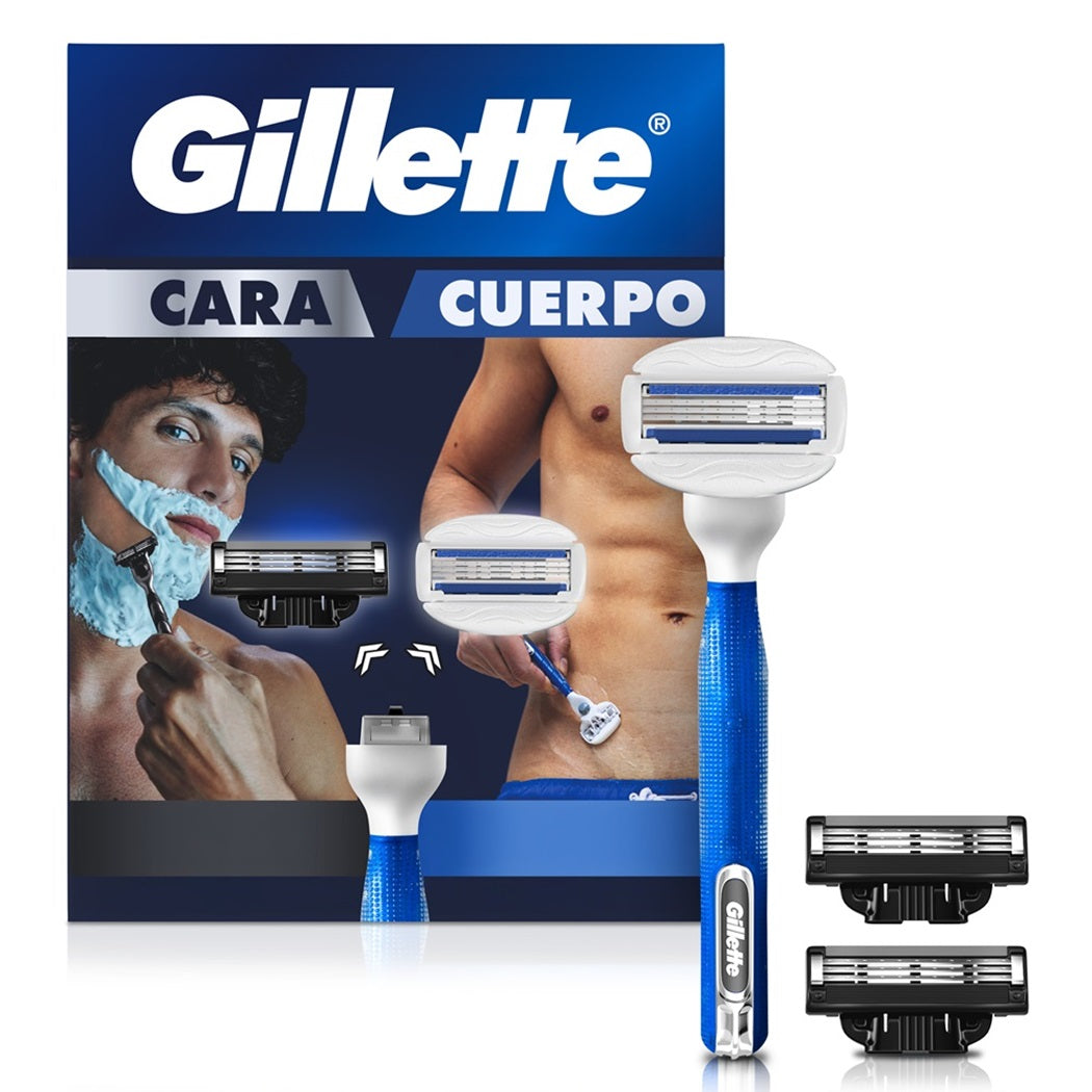 Kit completo para cuerpo y cara gillette
