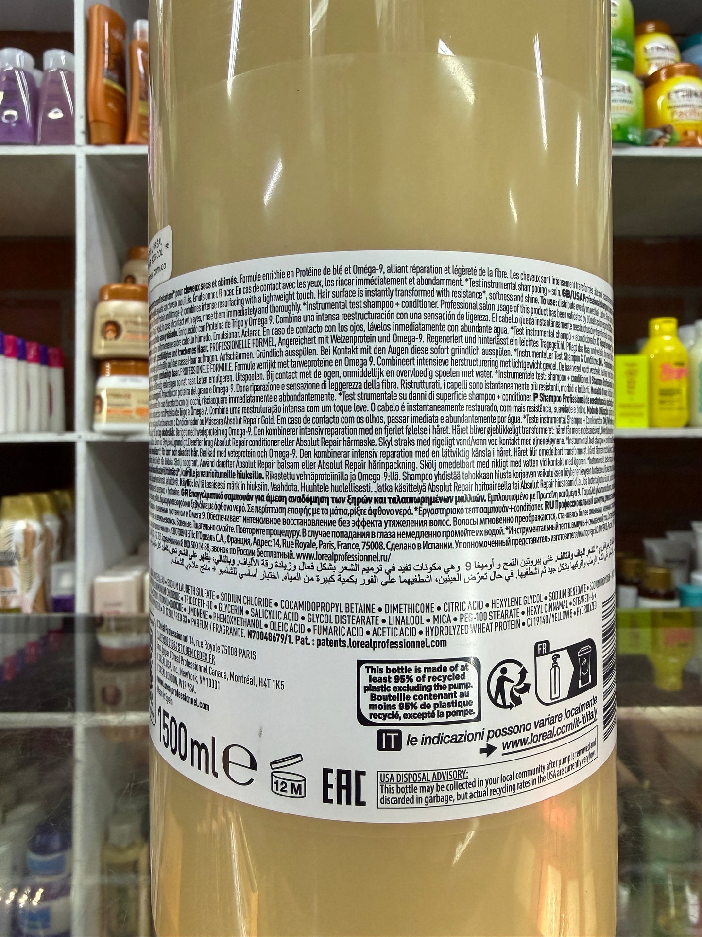 Shampoo profesional L’Oréal absolut repair x1500ml