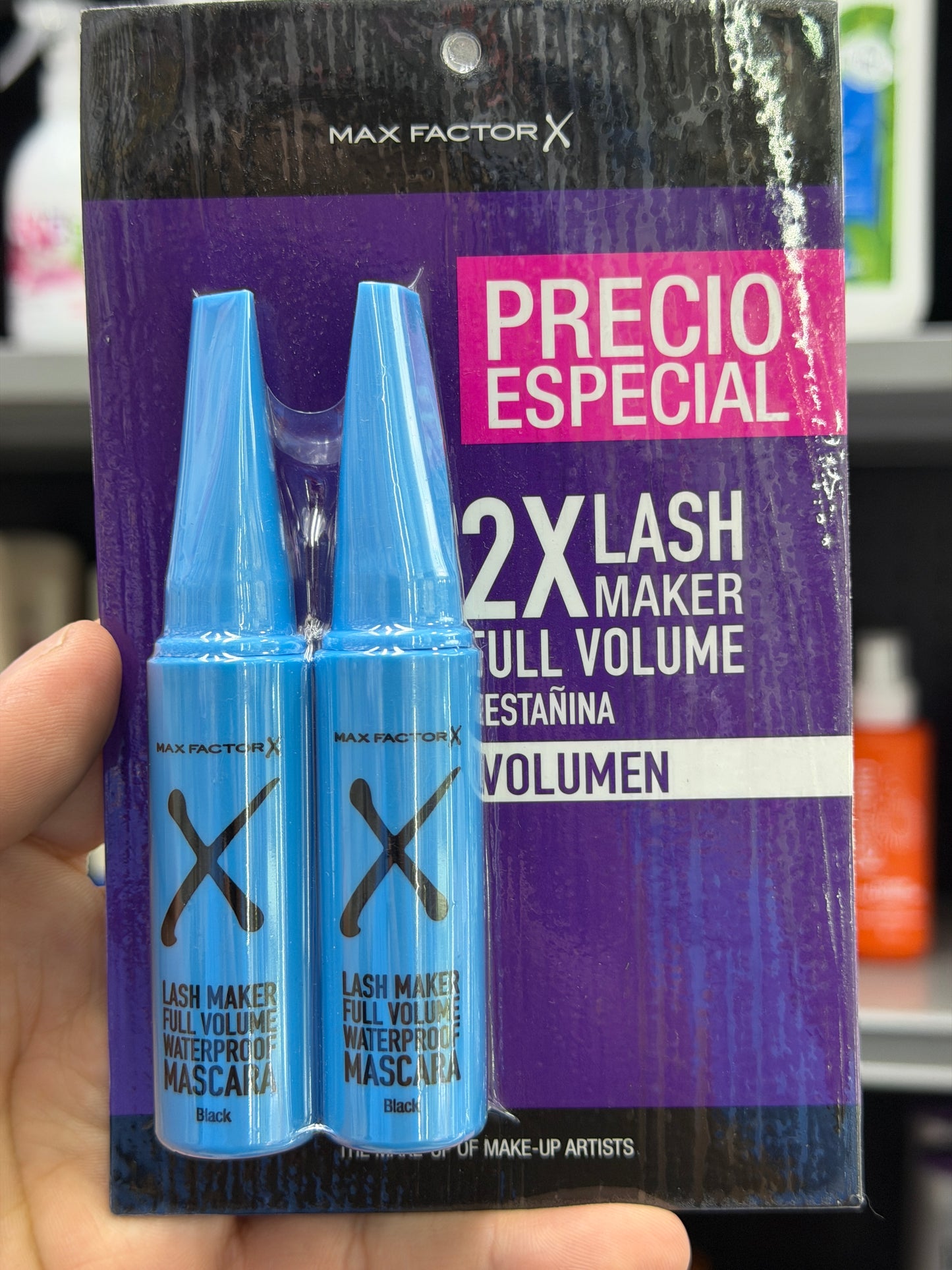 Pestañina Max Factor Lash Maker Full Volume Waterproof x2 – Negro