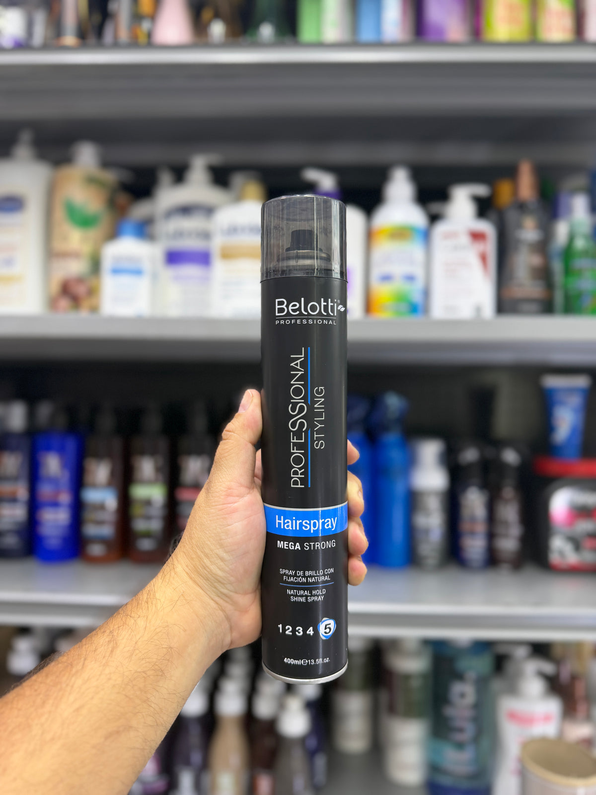 Belotti Hairspray Mega Strong 400 ml – Fijación Nivel 5