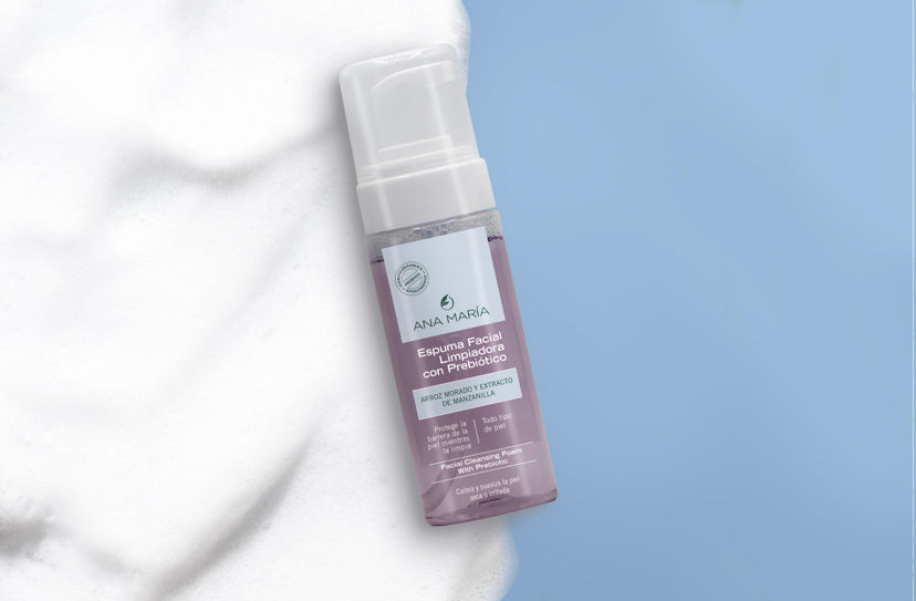Espuma facial limpiadora con prebiotico Ana María