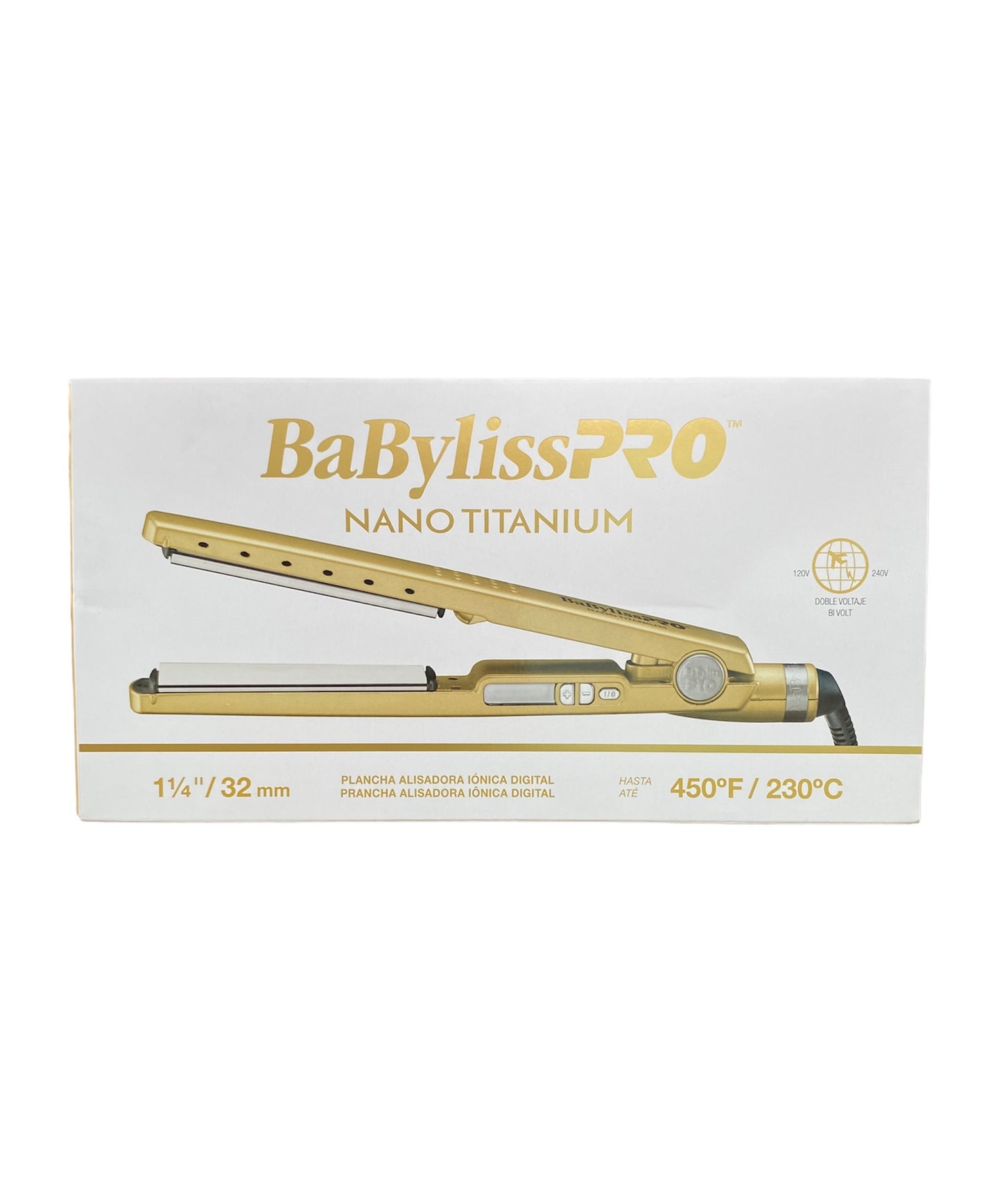 Plancha alisador ioanica digital 1 1/4 32mm nano titanium babylissPRO