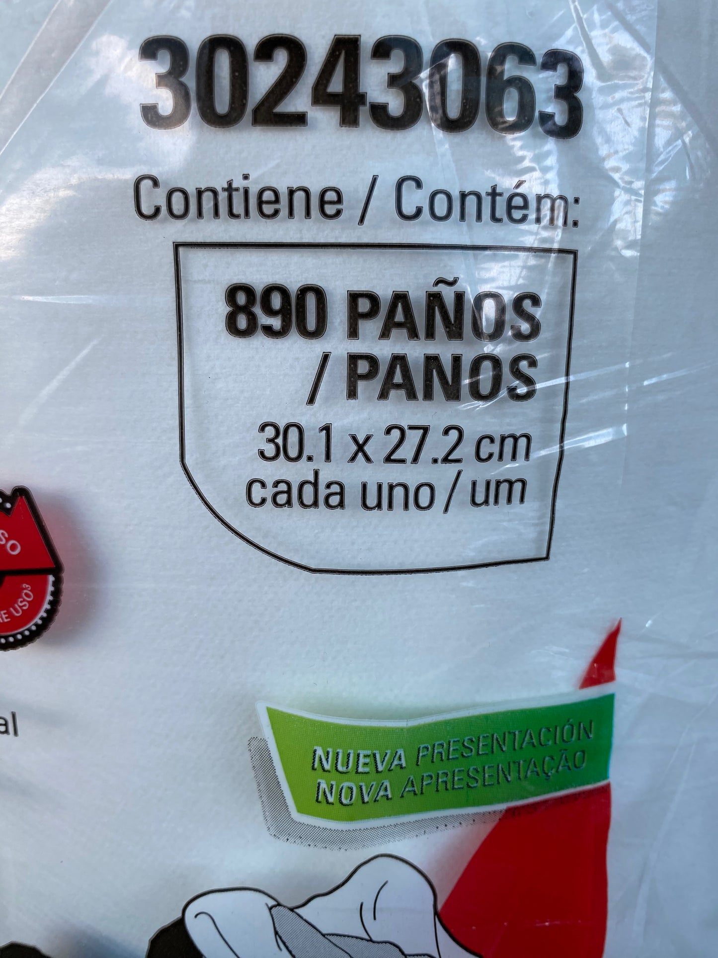 Mega rollo toalla wypall x890 manicure barbería