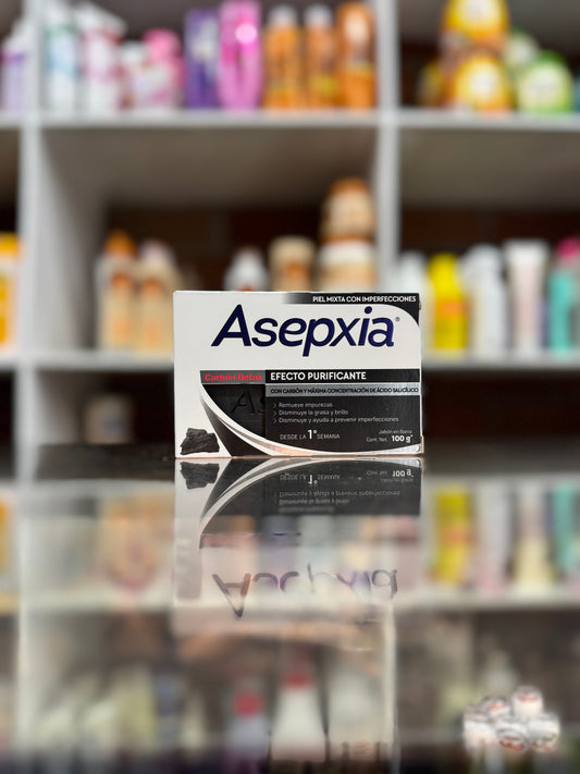 Jabón asepxia carbon detox efecto purificante