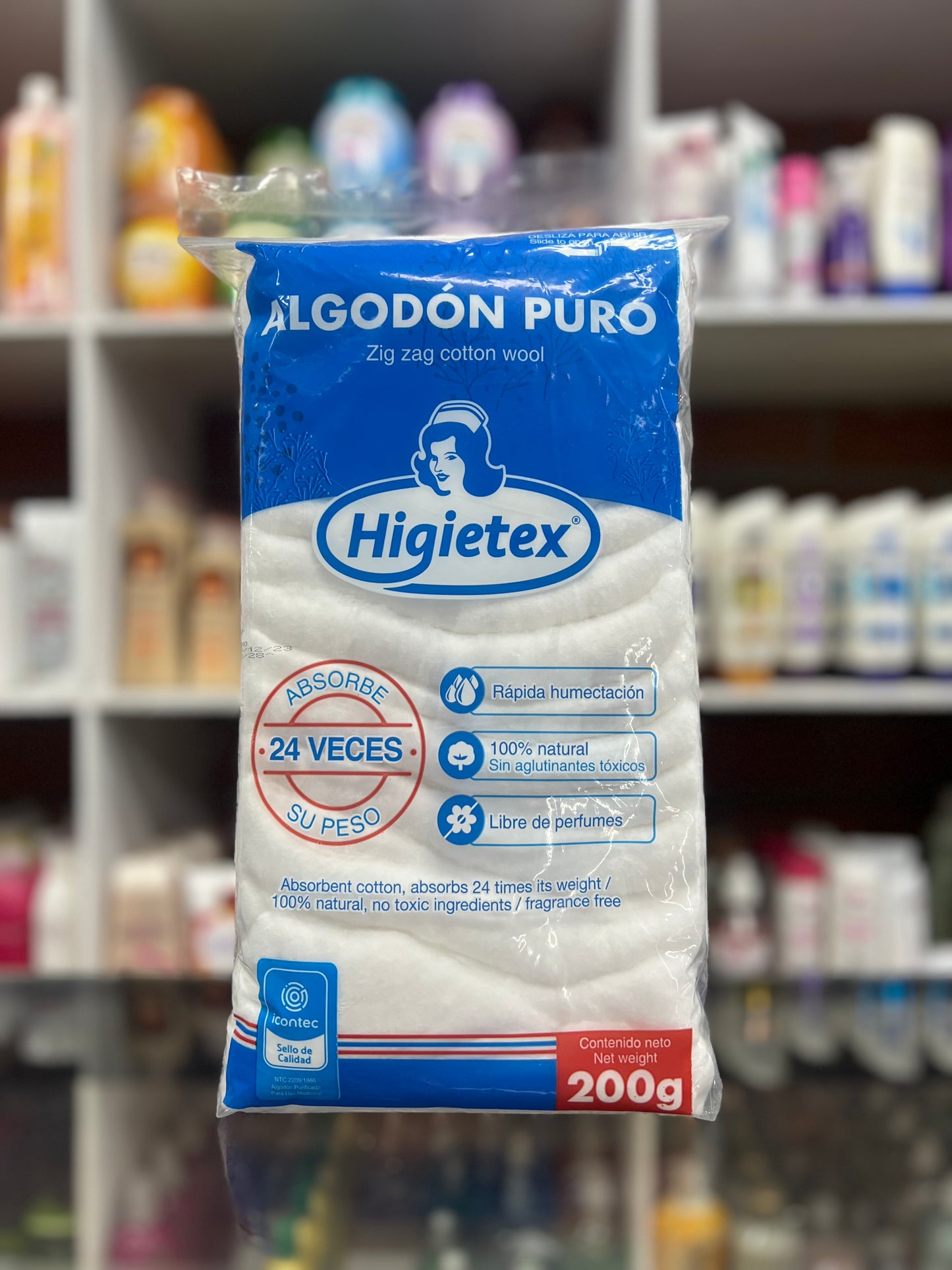 Algodón puro higietex