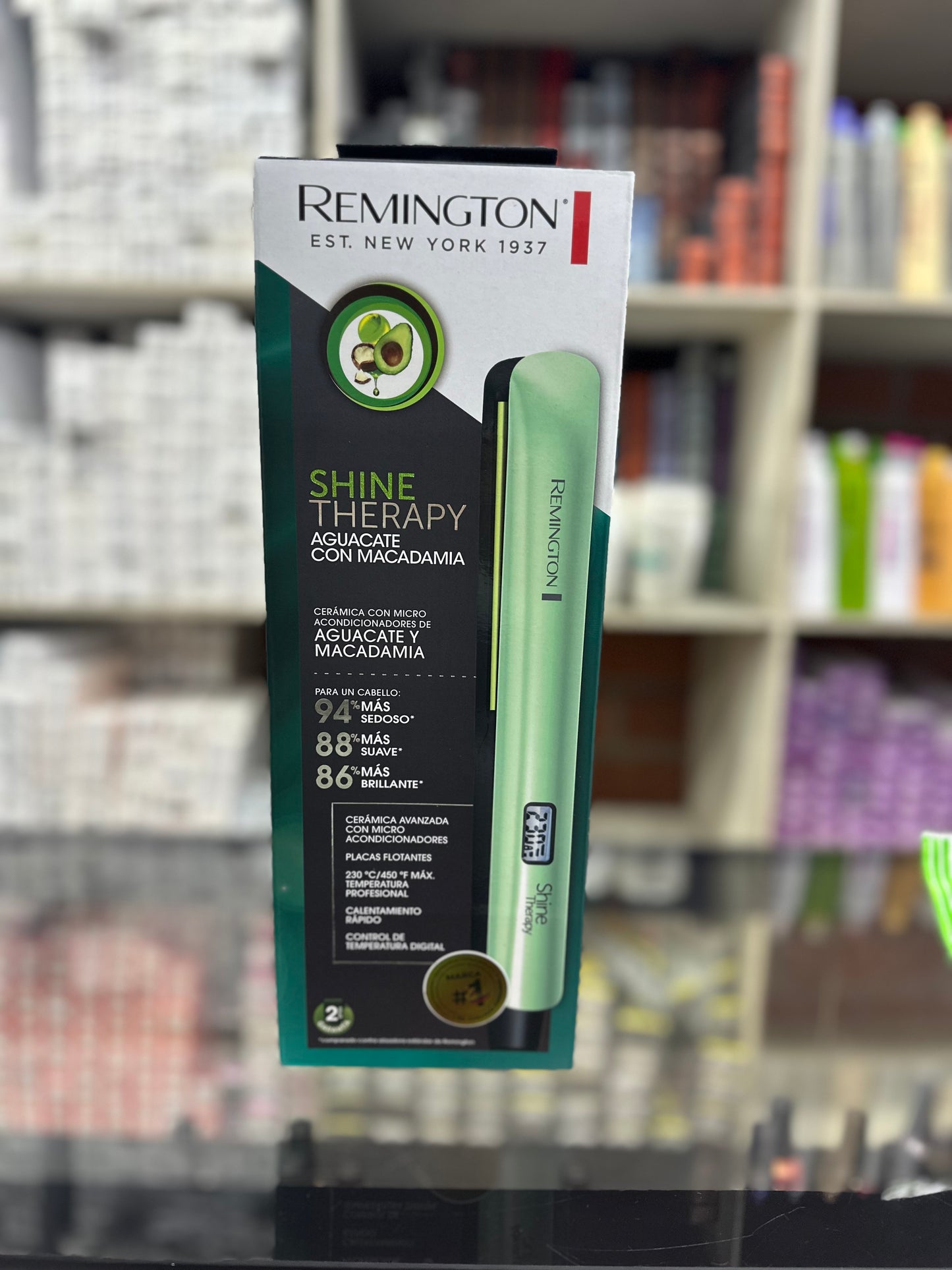 Plancha remington shine therapy aguacate macadamia