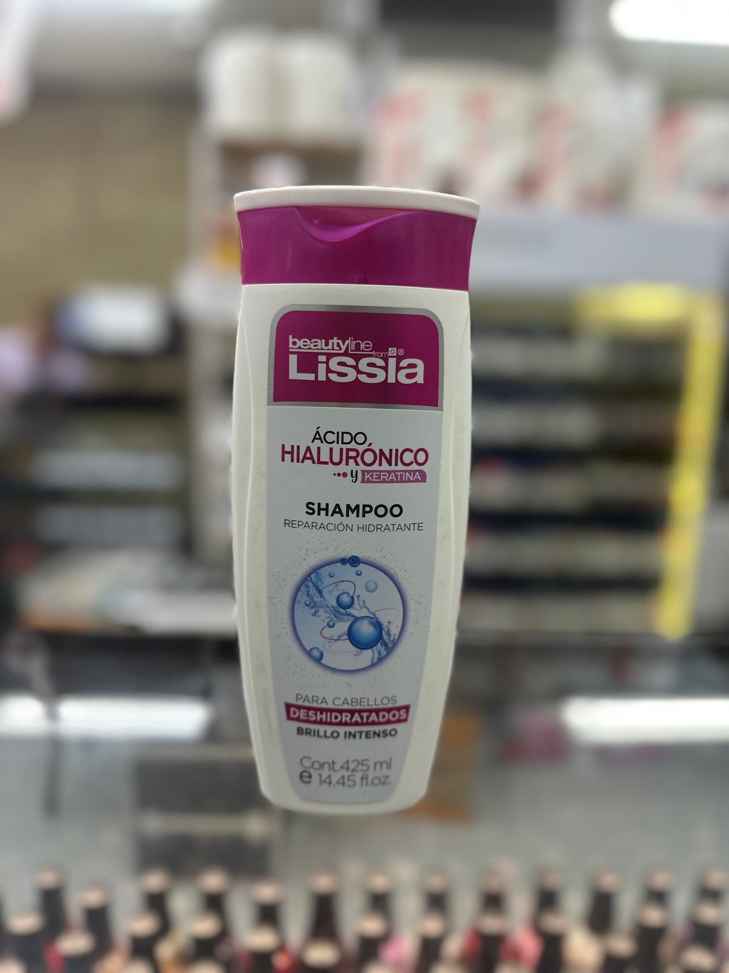 Shampoo ácido hialuronico y keratina lissia