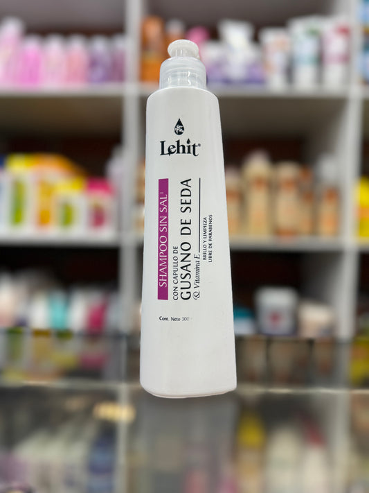 Shampoo sin sal lehit gusano de seda