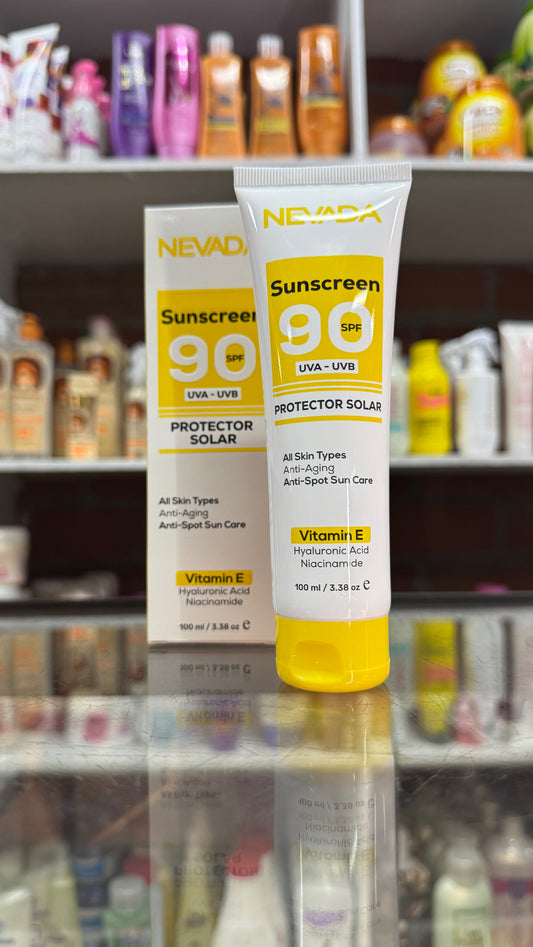 Bloqueador protector solar 90 spf nevada