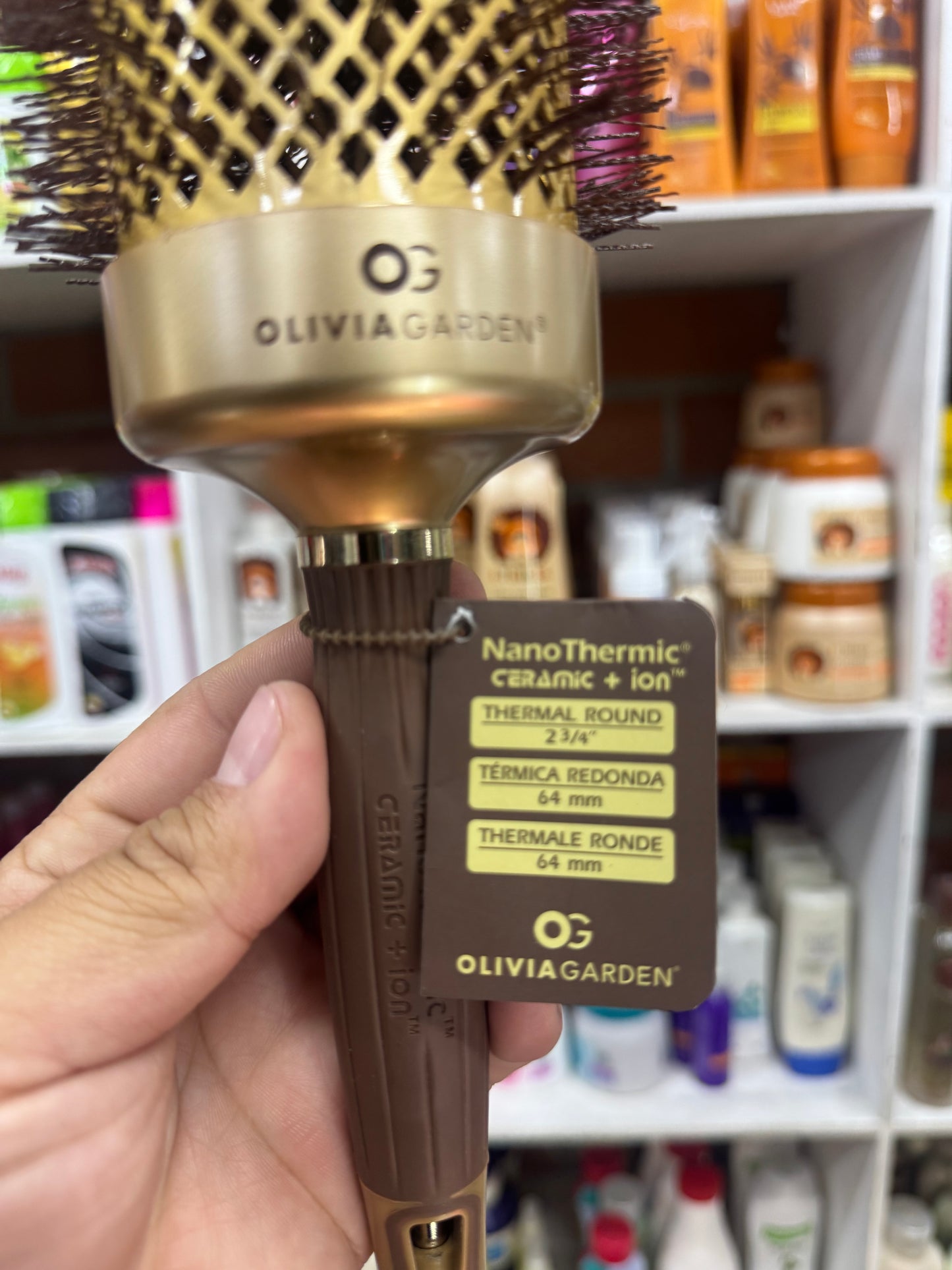 Cepillo redondo térmico Olivia Garden 64 mm