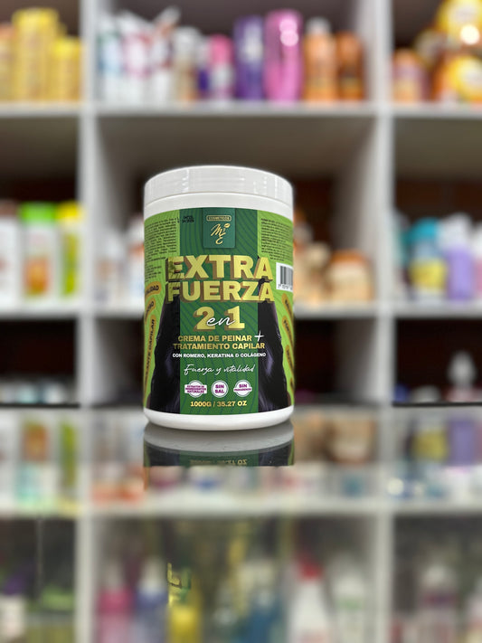 Crema de peinar y tratamiento capilar 2 en 1 extra fuerza MyE