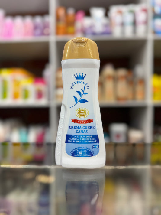 Crema cubre canas  never old