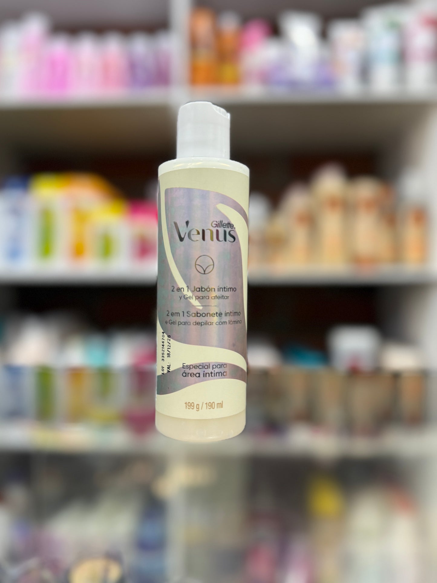 Gel intimo 2 en 1 Gillette venus limpieza y afeitado