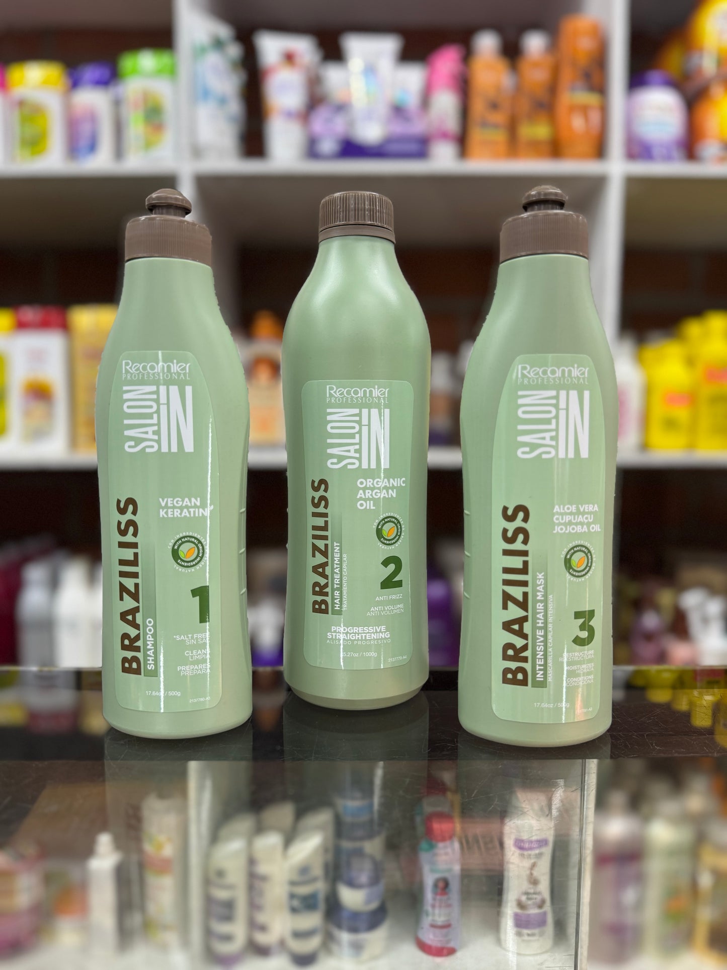 Kit keratina braziliss salón in recamier vegan keratin